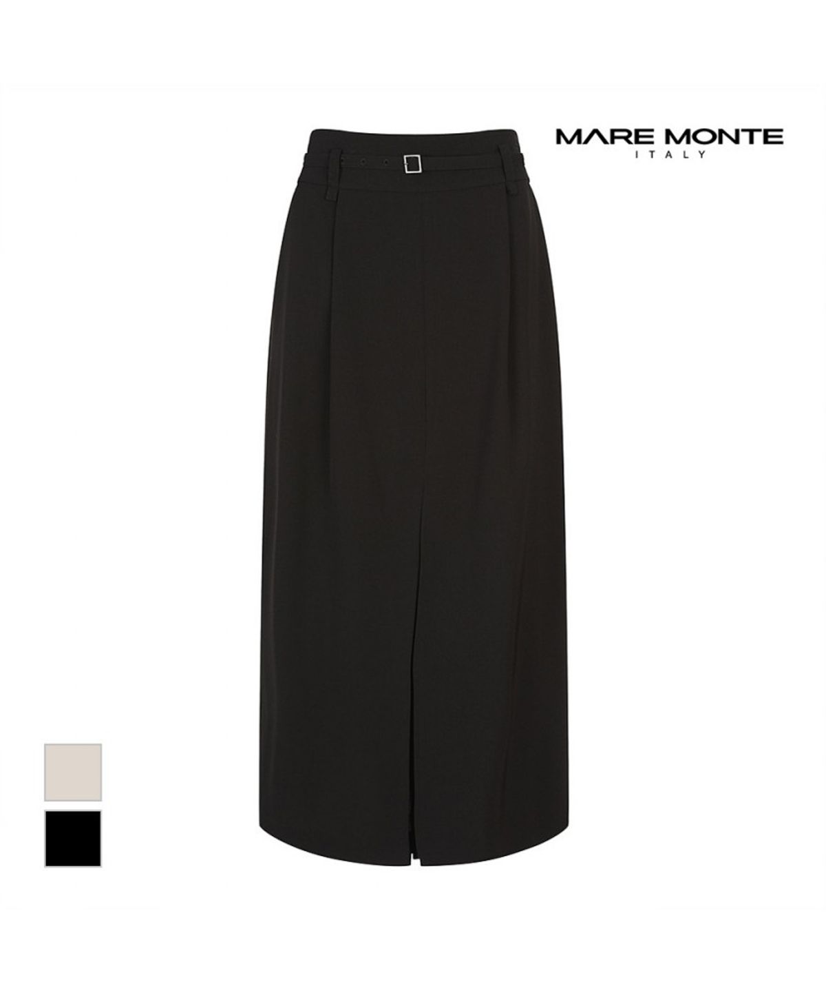 마레몬떼(MAREMONTE) 앞트임 벨티드스커트_M244MSK29S0