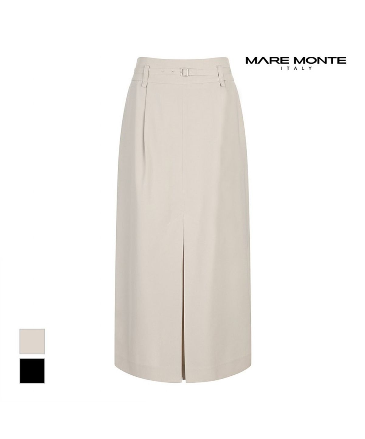 마레몬떼(MAREMONTE) 앞트임 벨티드스커트_M244MSK29S0