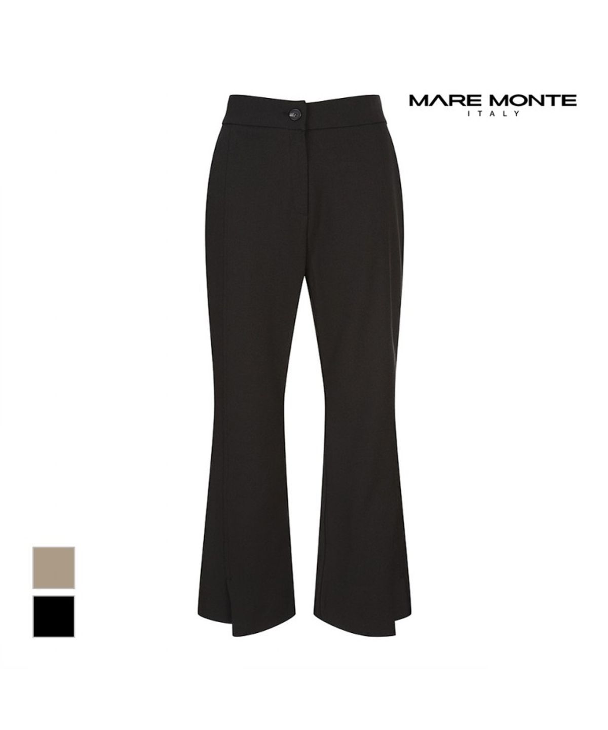 마레몬떼(MAREMONTE) 밑단 트임 뒷밴딩팬츠_M244MSL29B0