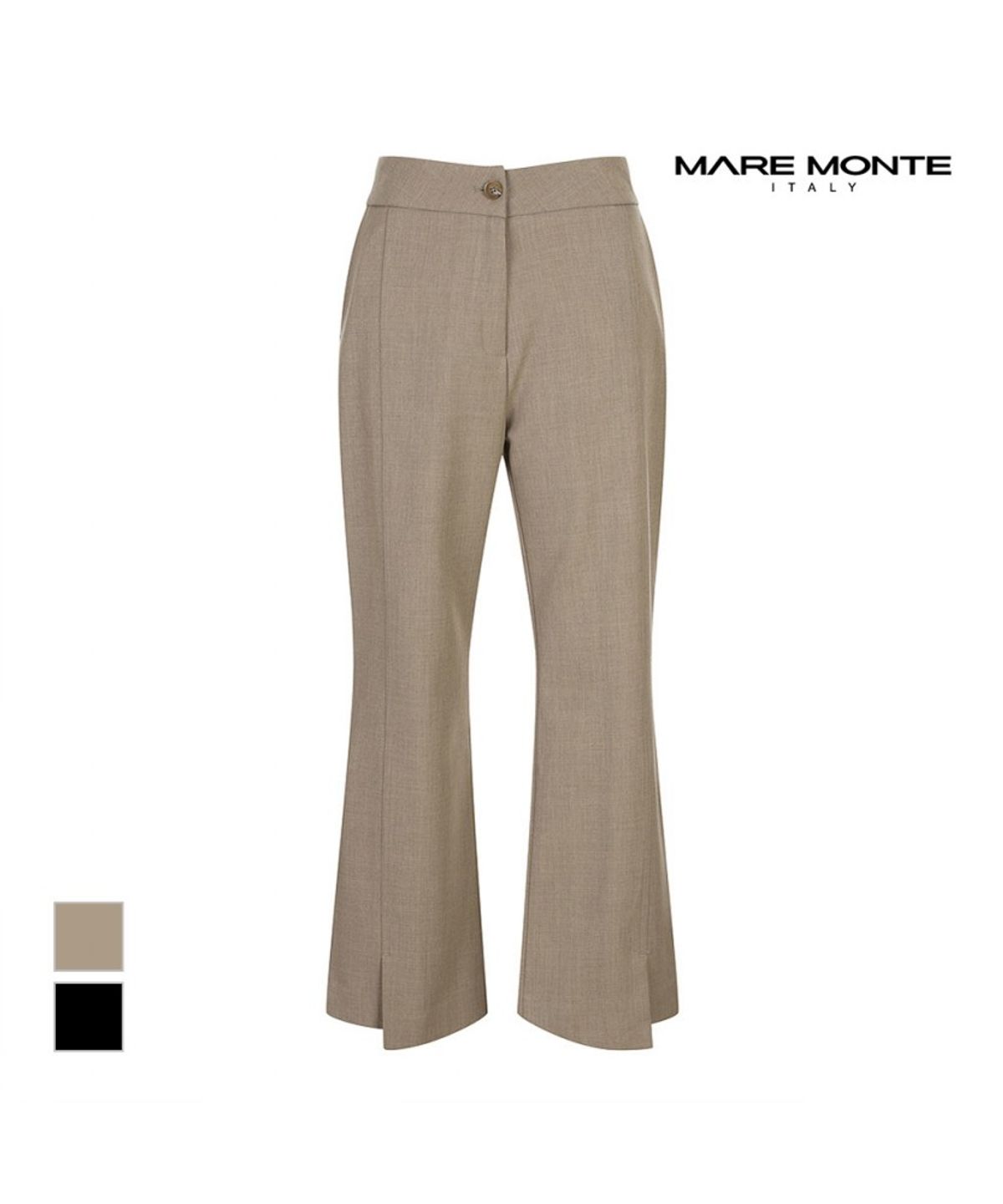 마레몬떼(MAREMONTE) 밑단 트임 뒷밴딩팬츠_M244MSL29B0