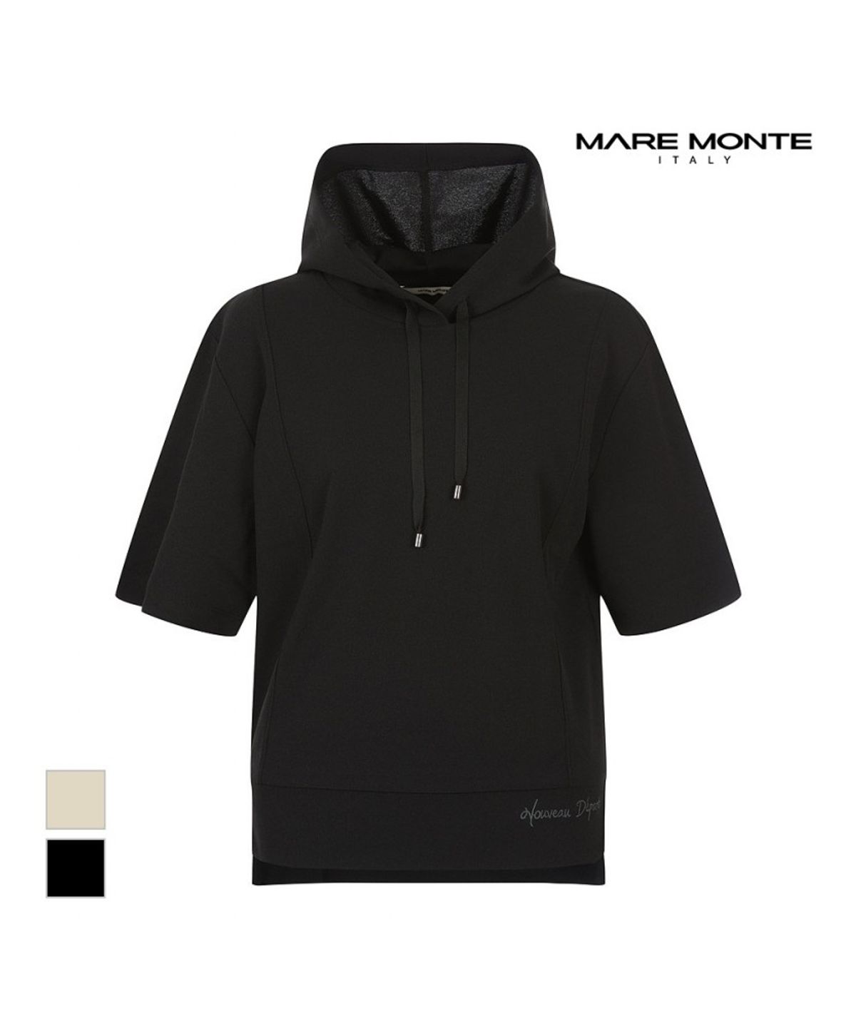 마레몬떼(MAREMONTE) 후드넥 반팔티셔츠_M244MTS32M0