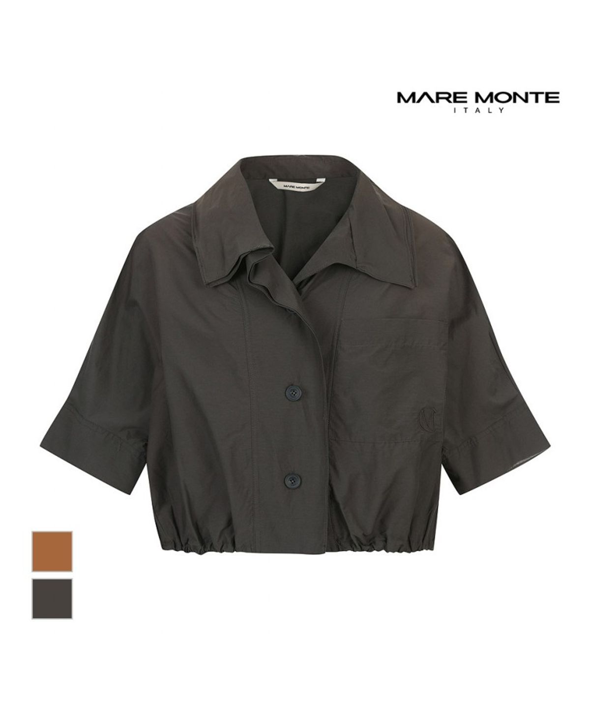 마레몬떼(MAREMONTE) 자수포켓 블라우스_M245MBL42S0