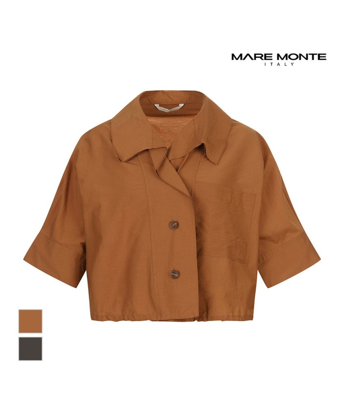 마레몬떼(MAREMONTE) 자수포켓 블라우스_M245MBL42S0