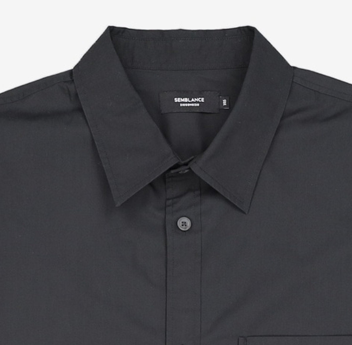 지오송지오(ZIOSONGZIO) 셈블런스 변형 포켓 포플린 셔츠 블랙 ZG5SH803BK 105