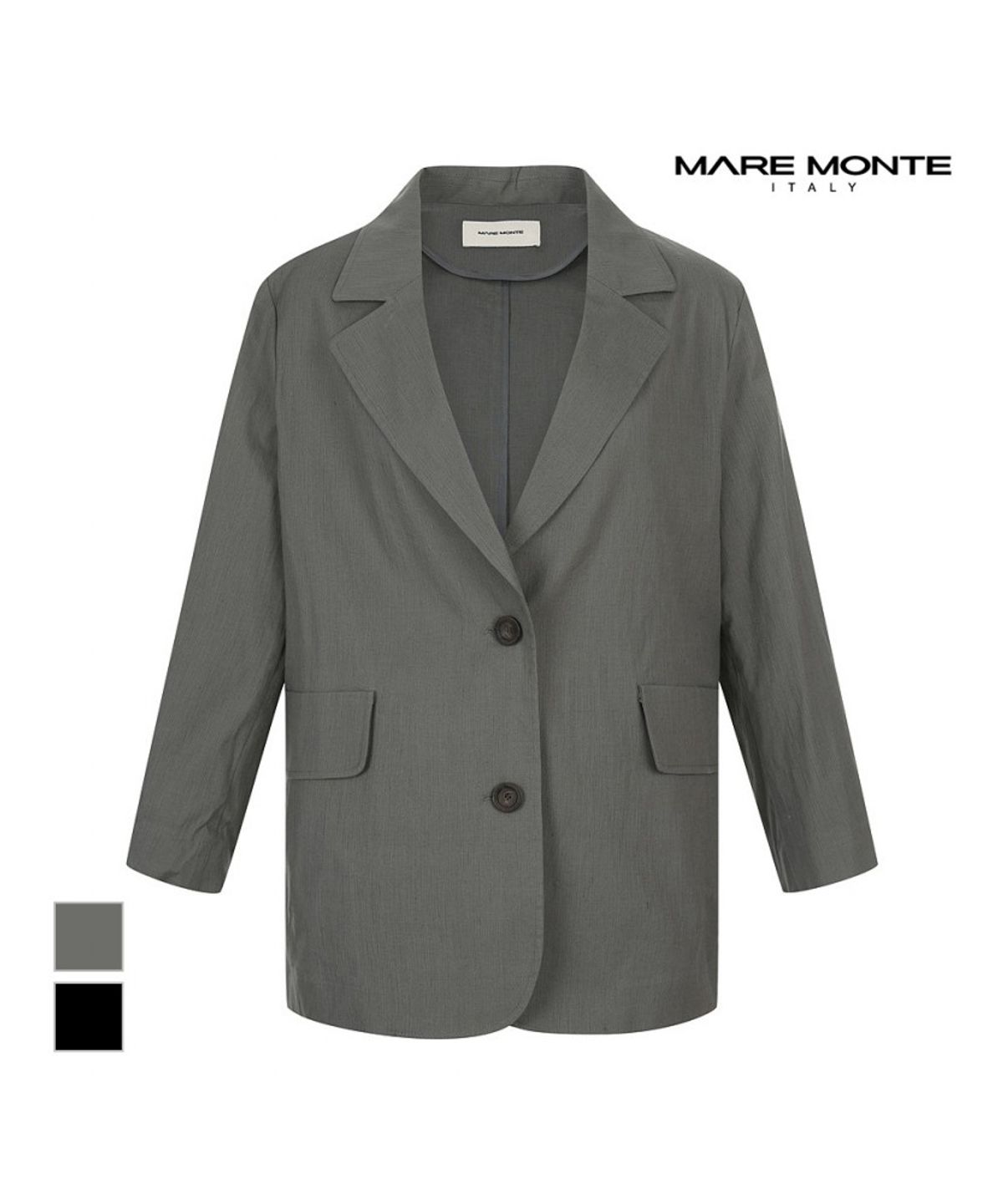 마레몬떼(MAREMONTE) 루즈핏 투버튼자켓_M245MJK39S0
