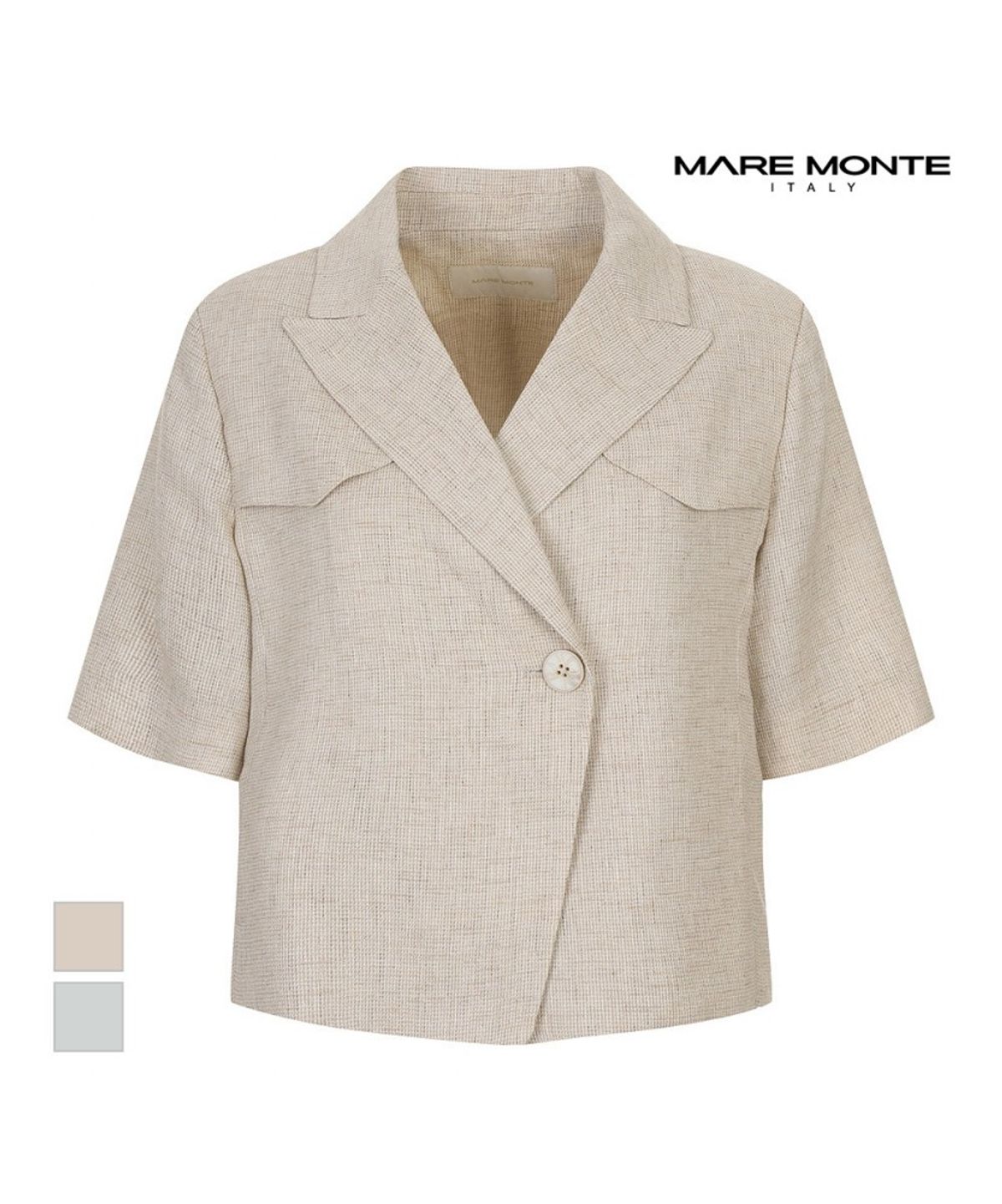 마레몬떼(MAREMONTE) 린넨 블렌드 반팔자켓_M245MJK41S0
