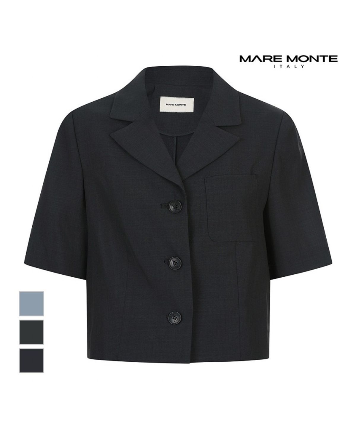 마레몬떼(MAREMONTE) 쓰리버튼 크롭자켓_M245MJK42S0
