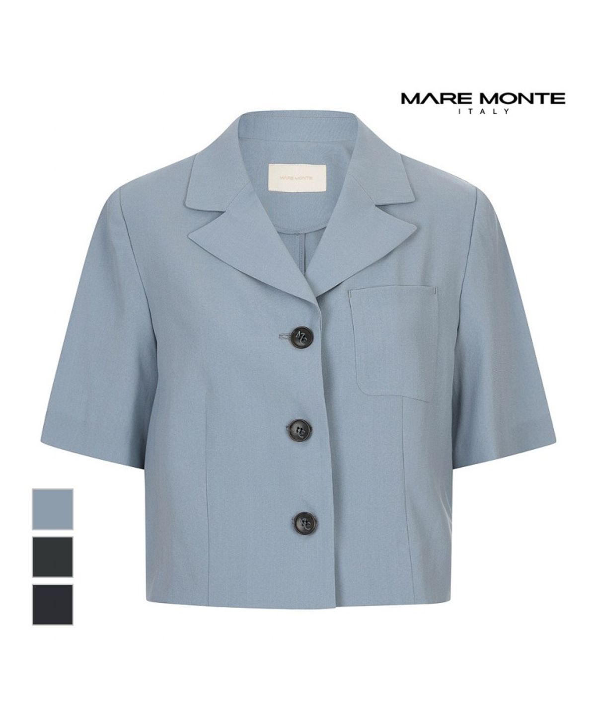 마레몬떼(MAREMONTE) 쓰리버튼 크롭자켓_M245MJK42S0
