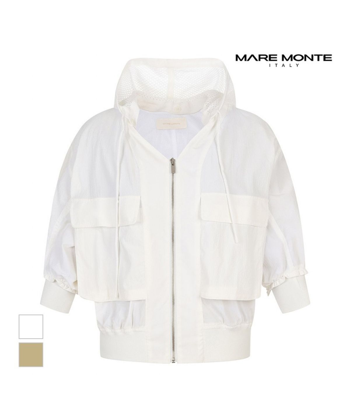 마레몬떼(MAREMONTE) 니트 블루종점퍼_M245MJP40S0