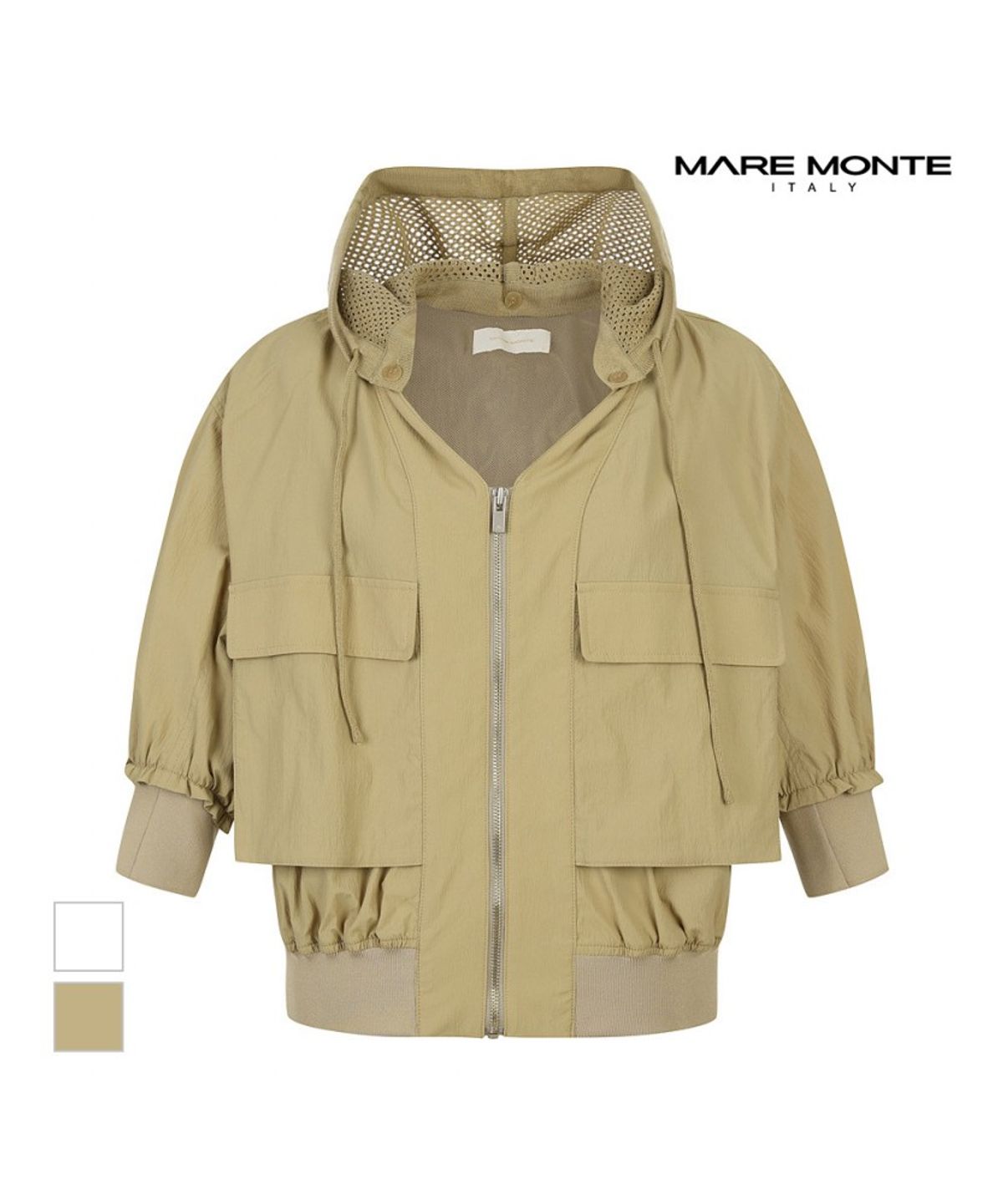 마레몬떼(MAREMONTE) 니트 블루종점퍼_M245MJP40S0