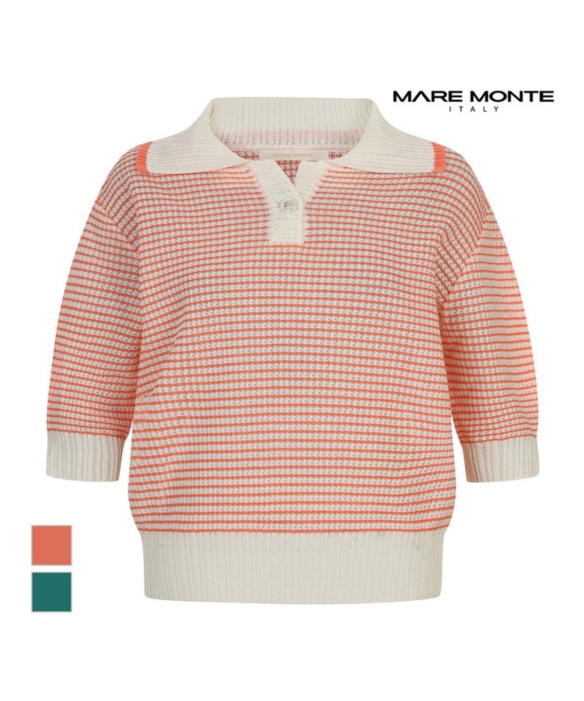 마레몬떼(MAREMONTE) 스트라이프 볼륨니트_M245MKT35M0