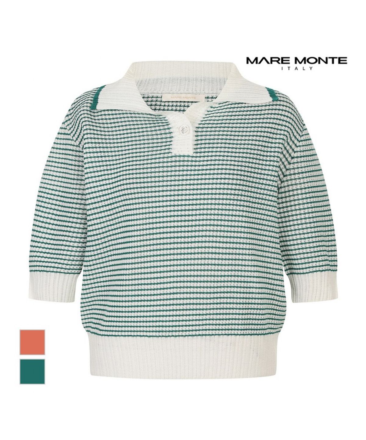 마레몬떼(MAREMONTE) 스트라이프 볼륨니트_M245MKT35M0