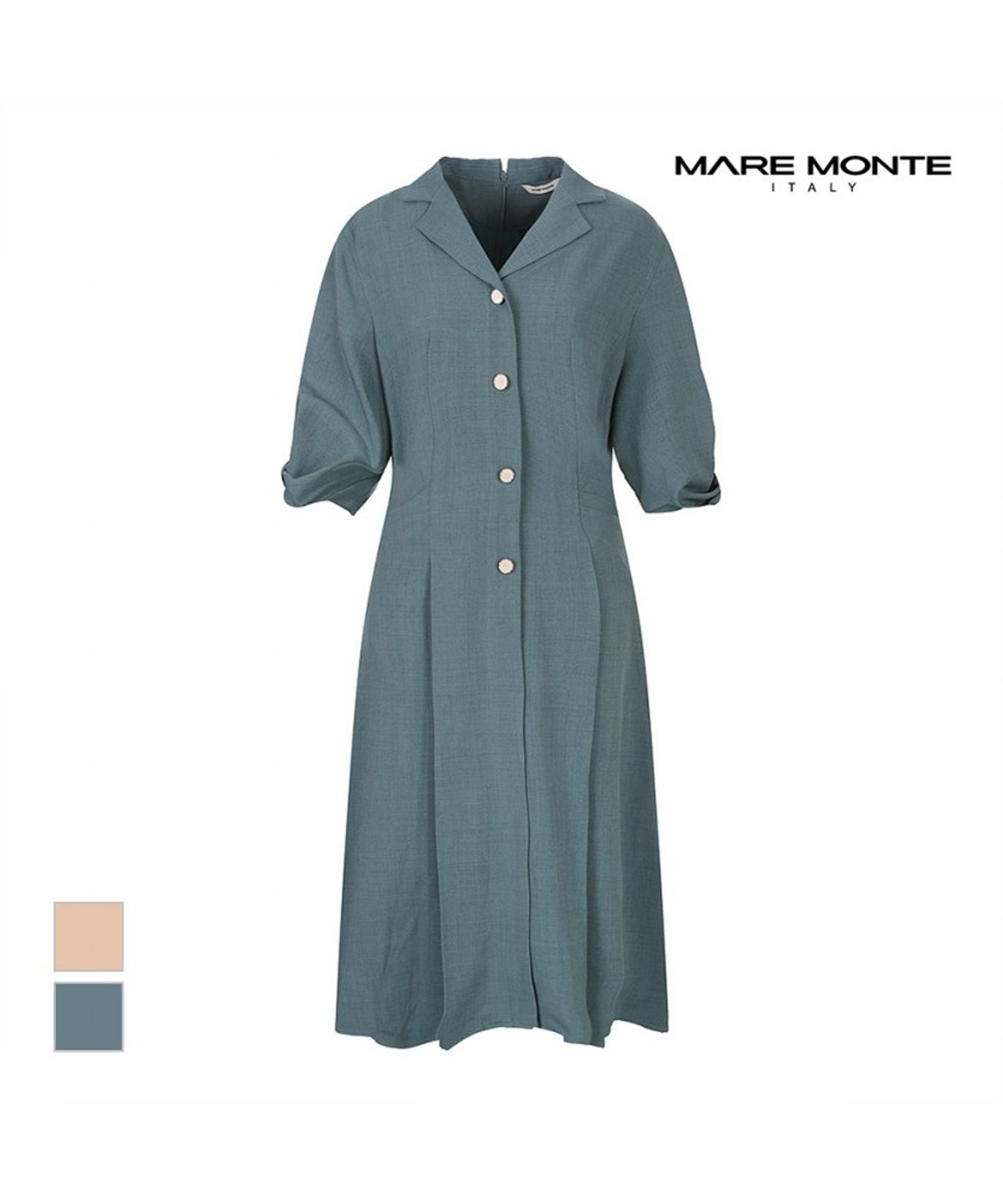 마레몬떼(MAREMONTE) 머메이드 소매꼬임원피스_M245MOP30P0