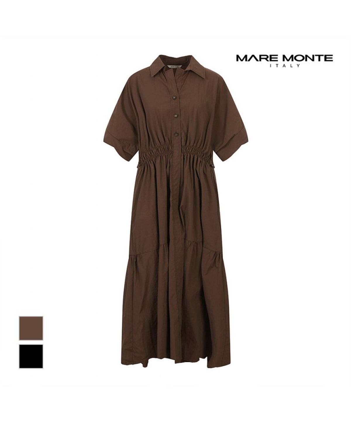 마레몬떼(MAREMONTE) 셔링 캉캉 원피스_M245MOP32S0
