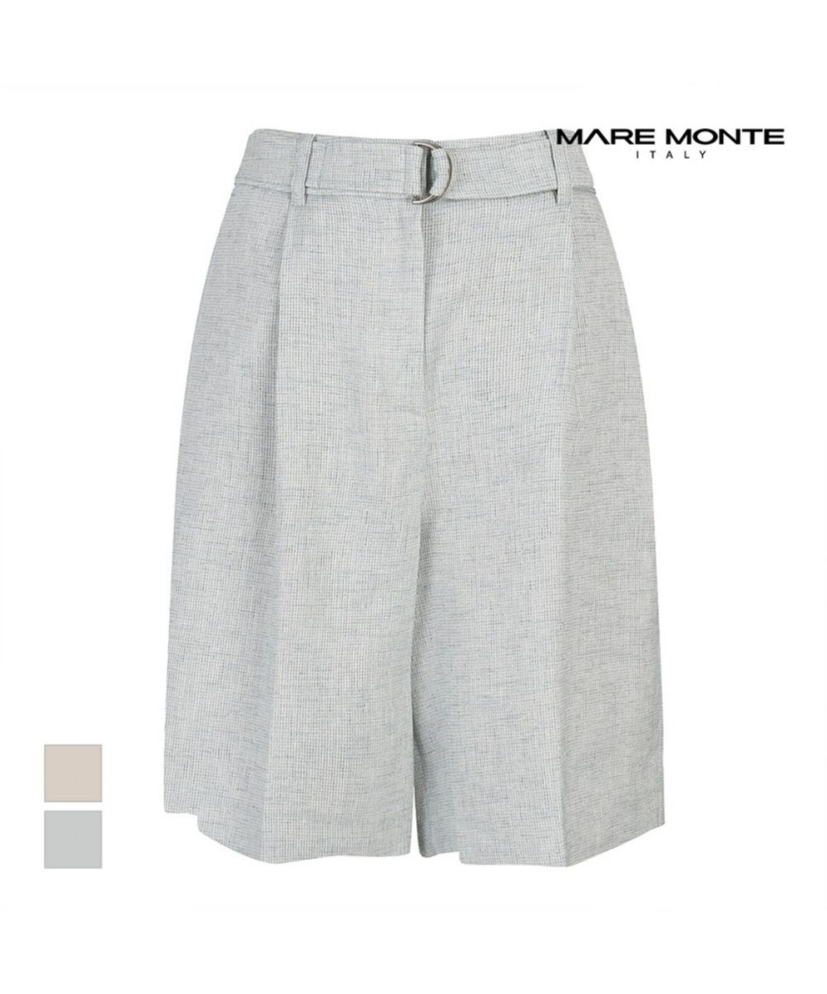 마레몬떼(MAREMONTE) 와이드 린넨5부팬츠_M245MSL49S0
