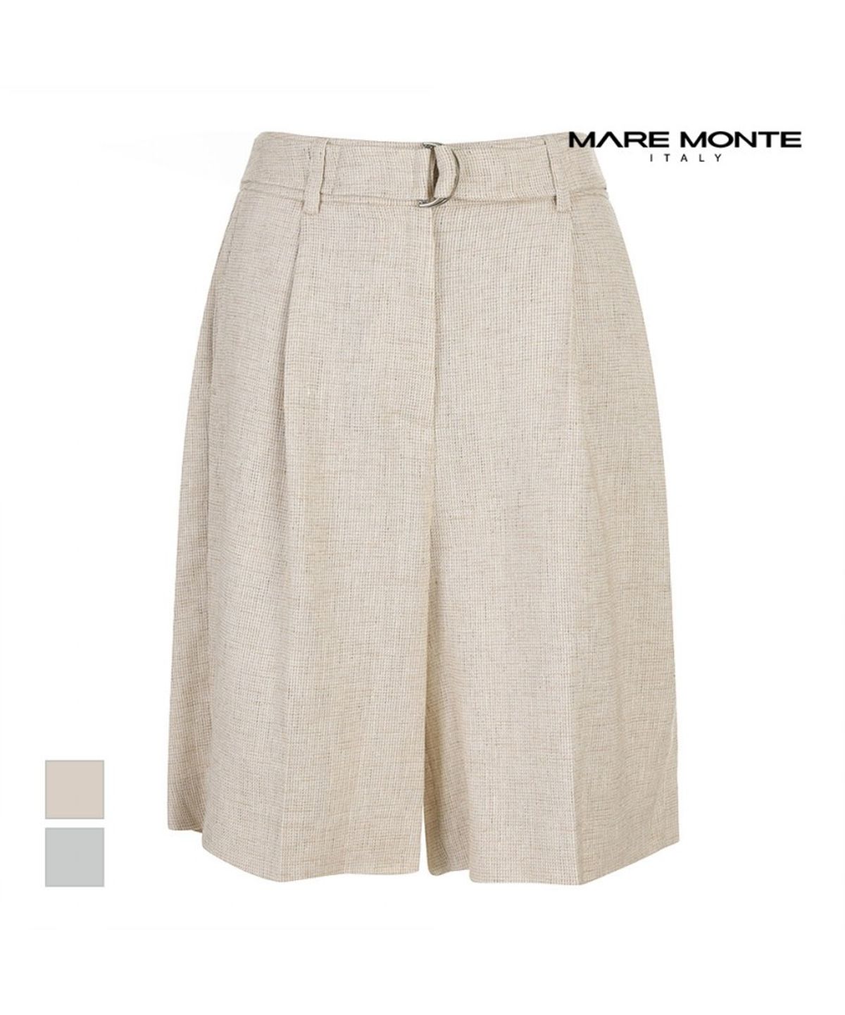 마레몬떼(MAREMONTE) 와이드 린넨5부팬츠_M245MSL49S0