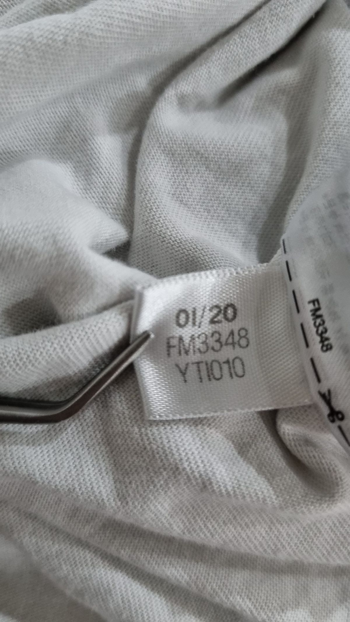 아디다스(ADIDAS) 프론트 백 티 - 화이트 / FM3348 XL