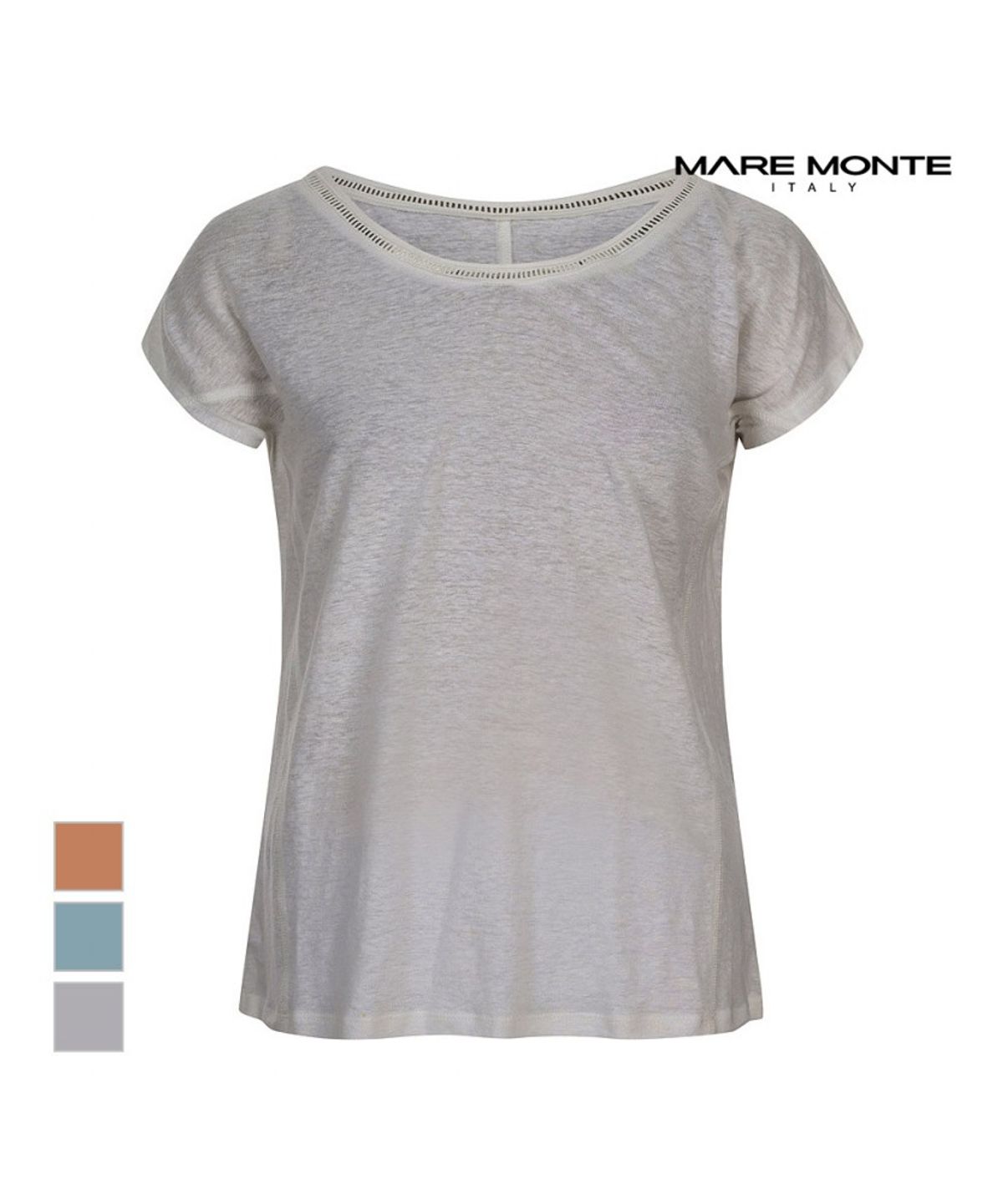마레몬떼(MAREMONTE) 브이넥 슬럽티셔츠_M245MTS38P0