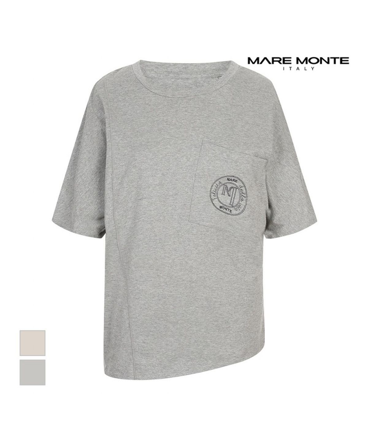 마레몬떼(MAREMONTE) 빅포켓 반팔티셔츠_M245MTS39P0