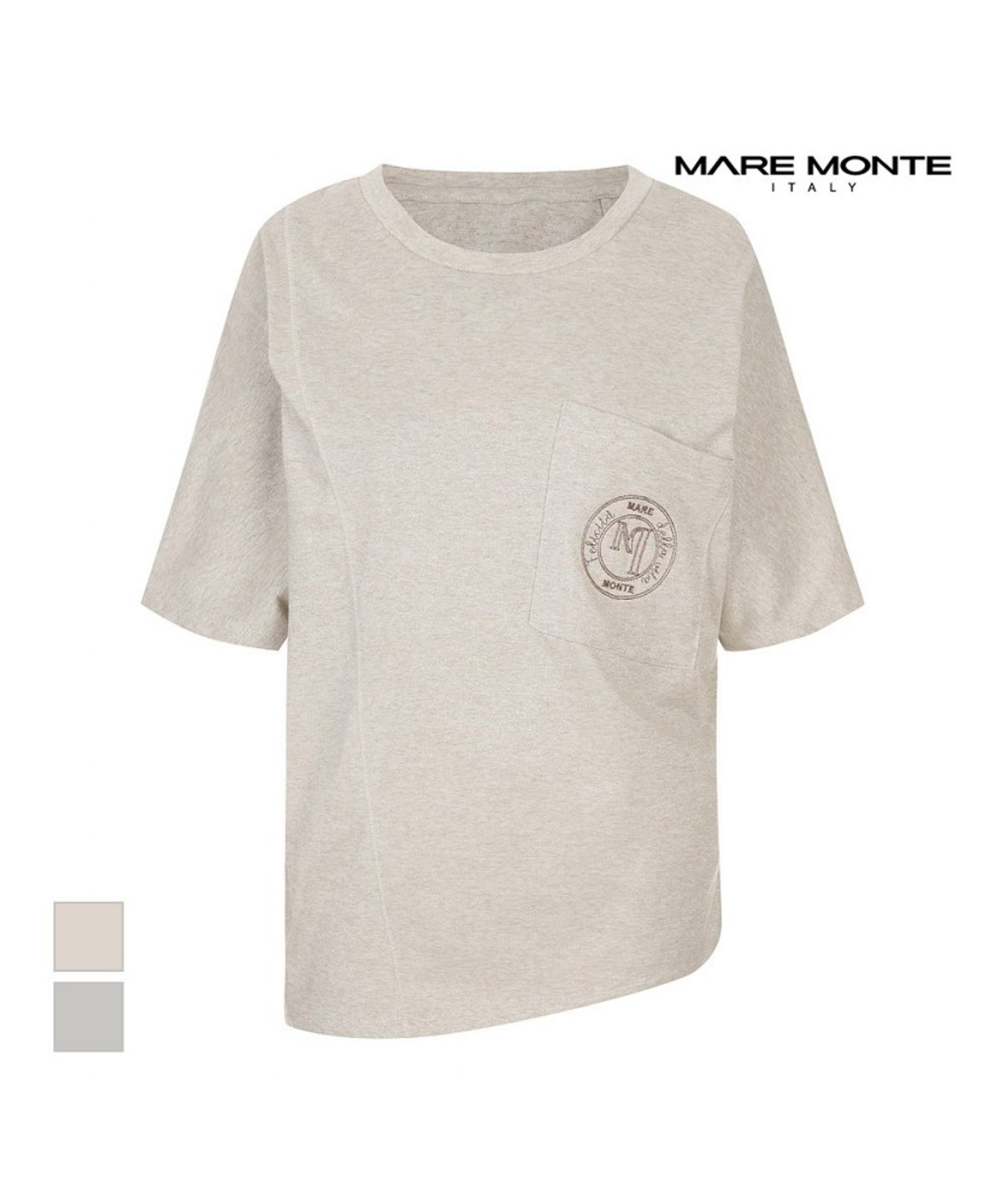 마레몬떼(MAREMONTE) 빅포켓 반팔티셔츠_M245MTS39P0