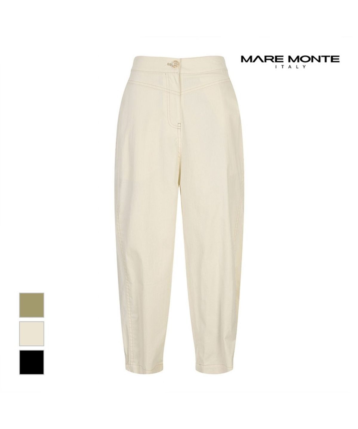 마레몬떼(MAREMONTE) 스티치배색 배기핏팬츠_M246MSL58S0