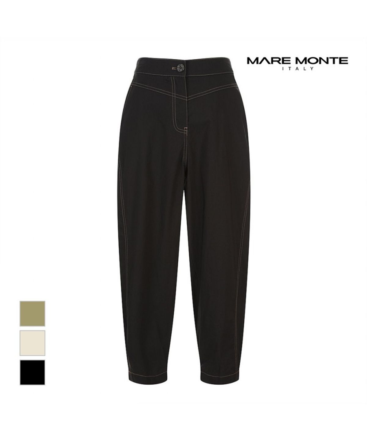 마레몬떼(MAREMONTE) 스티치배색 배기핏팬츠_M246MSL58S0