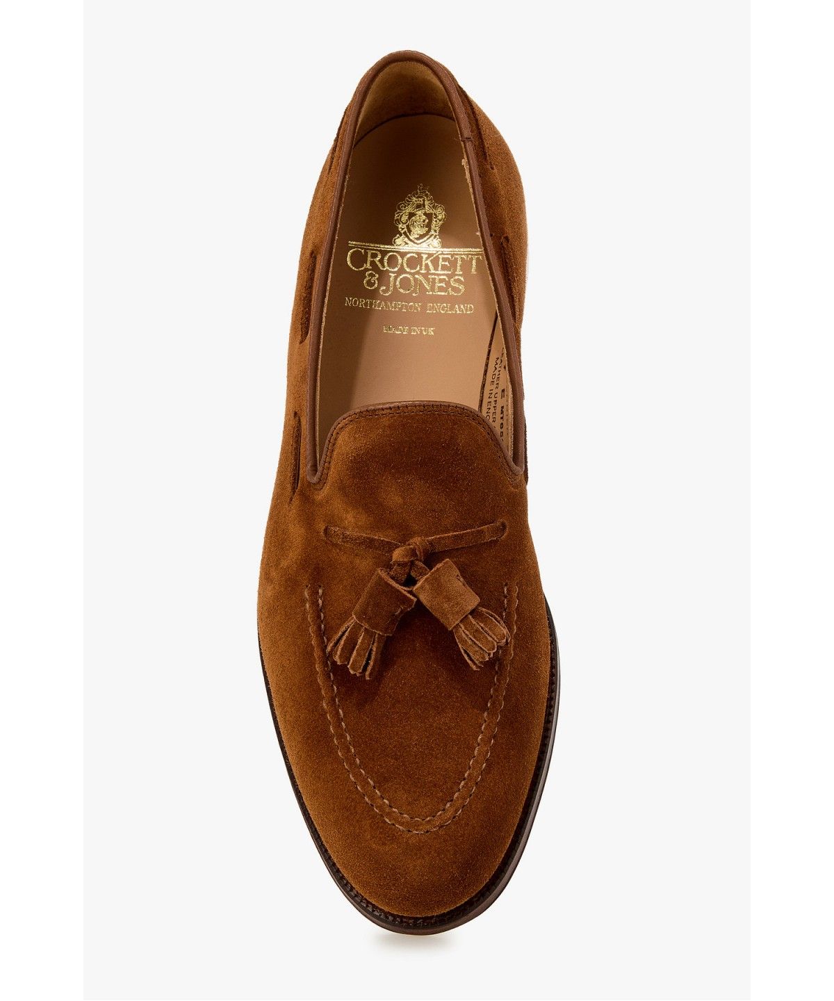 맨온더분(MAN ON THE BOON) [CROCKETT&JONES] CAVENDISH 2 스웨이드 태슬 로퍼_브라운 4716118105