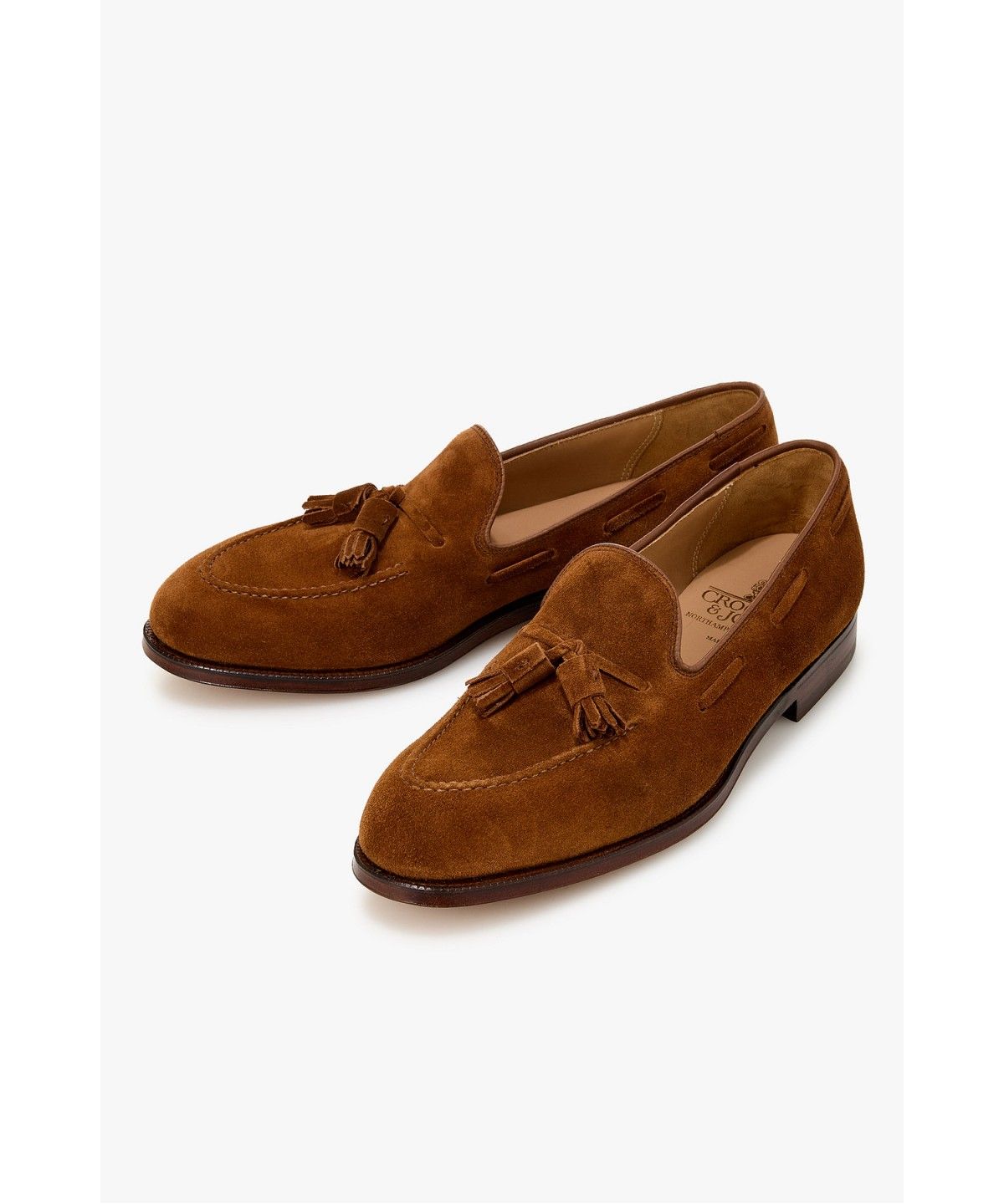 맨온더분(MAN ON THE BOON) [CROCKETT&JONES] CAVENDISH 2 스웨이드 태슬 로퍼_브라운 4716118105