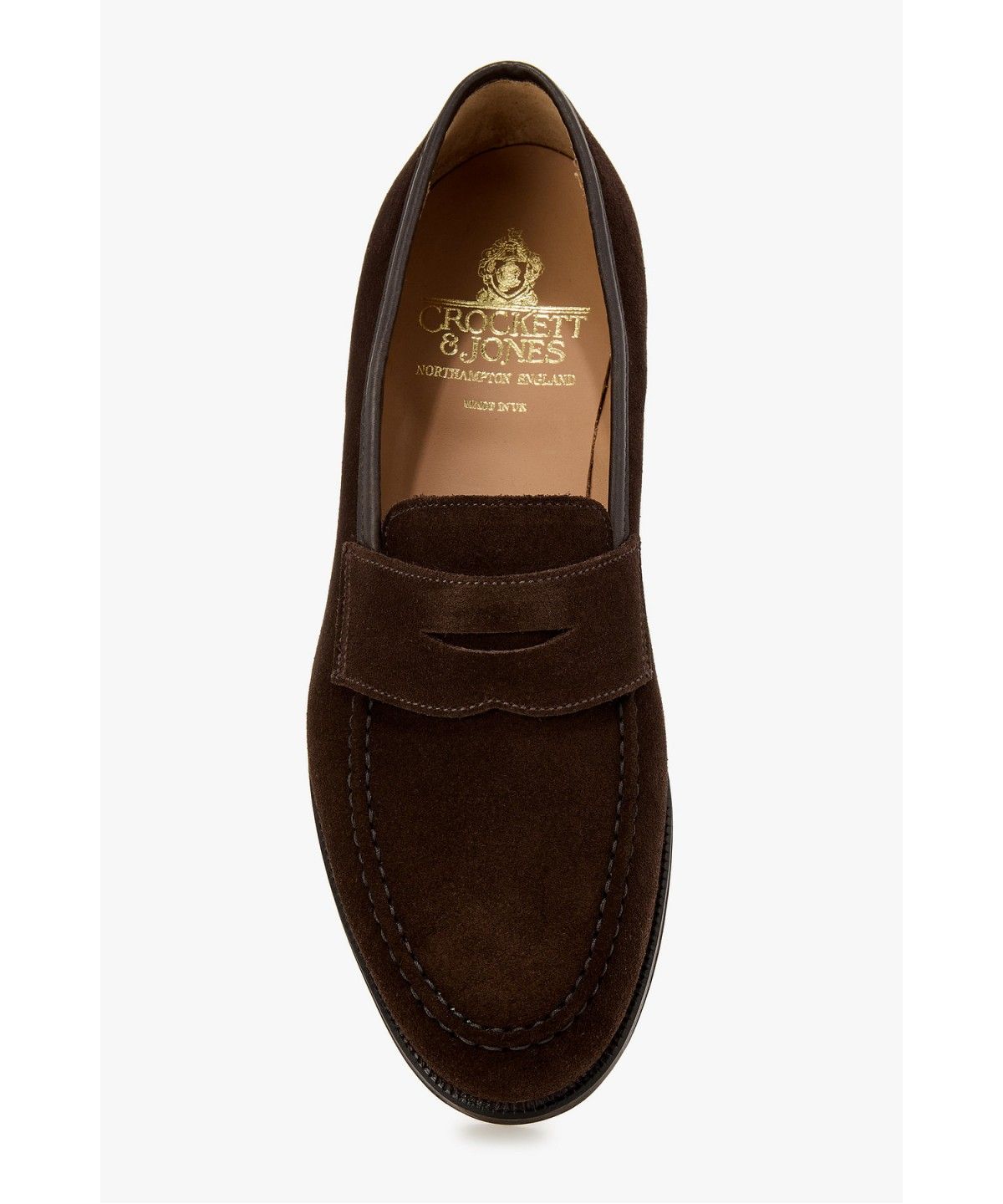 맨온더분(MAN ON THE BOON) [CROCKETT&JONES] BOSTON 스웨이드 페니 로퍼_다크 브라운 4716118110