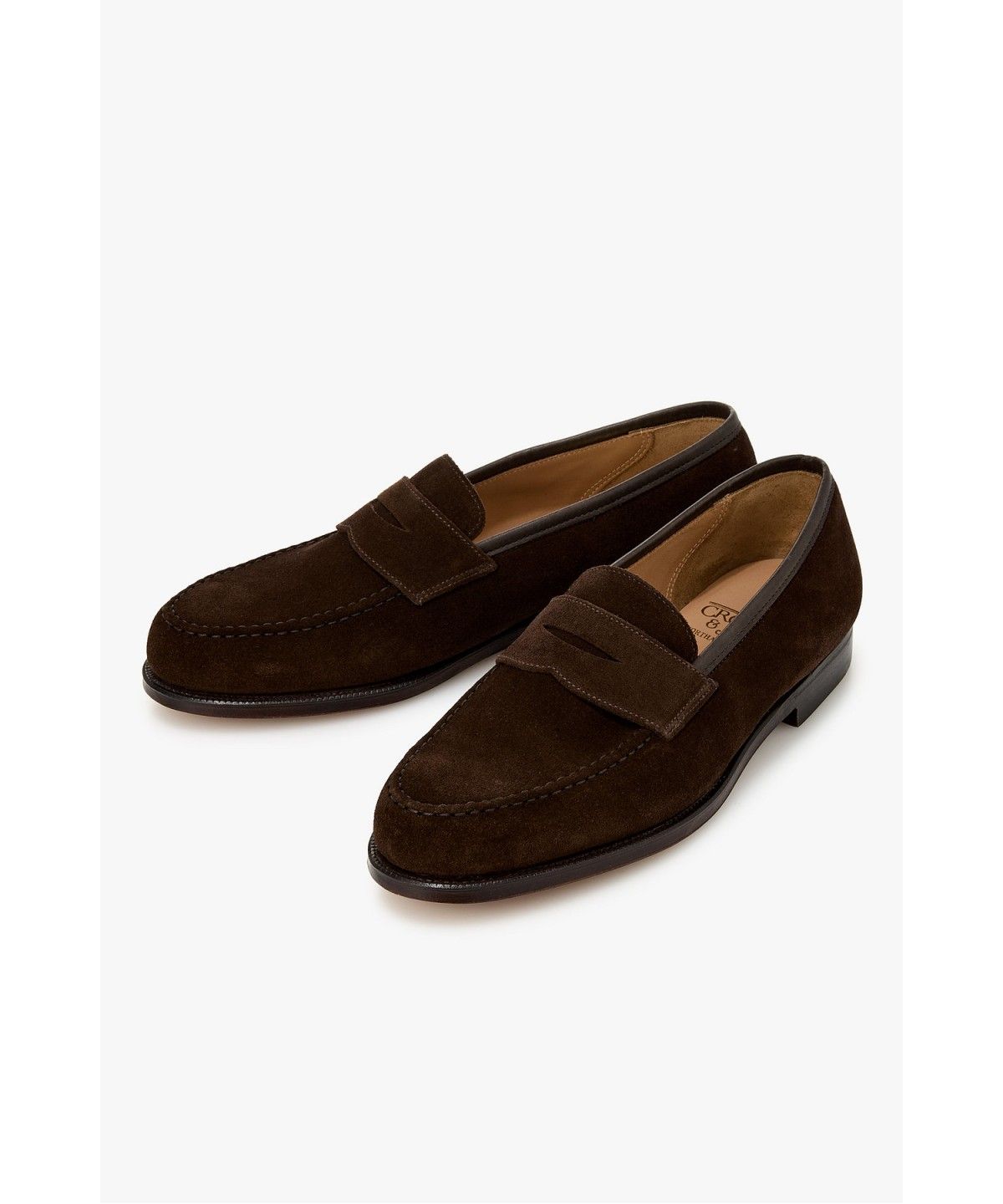 맨온더분(MAN ON THE BOON) [CROCKETT&JONES] BOSTON 스웨이드 페니 로퍼_다크 브라운 4716118110