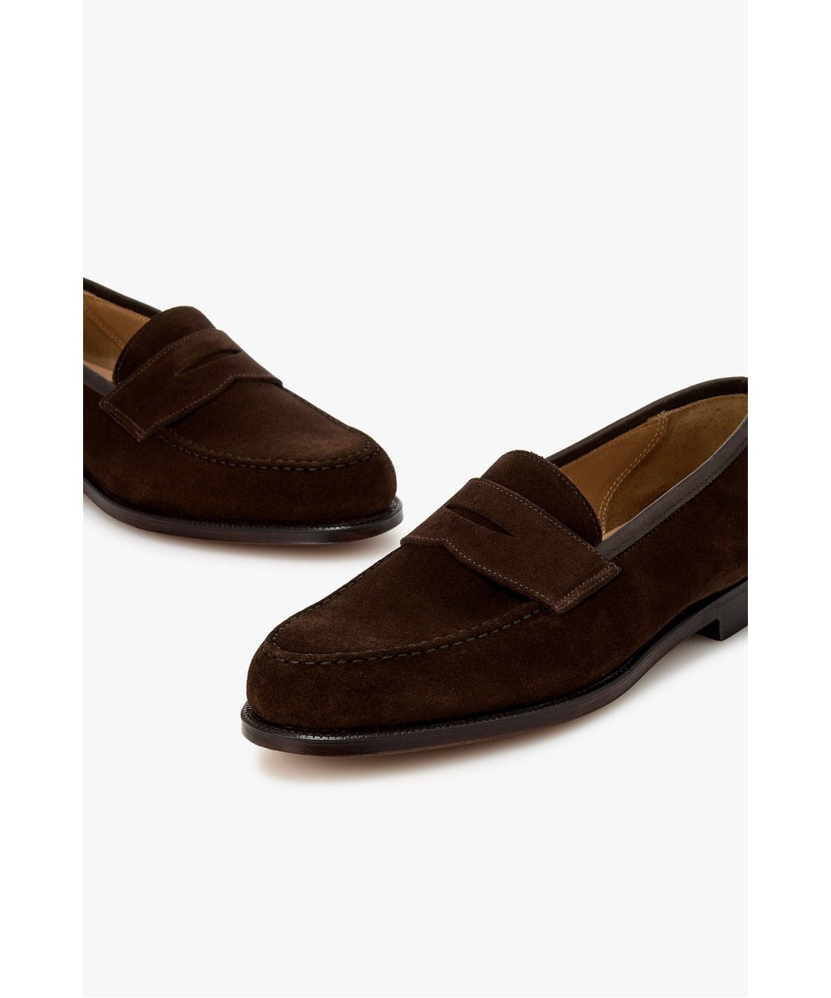 맨온더분(MAN ON THE BOON) [CROCKETT&JONES] BOSTON 스웨이드 페니 로퍼_다크 브라운 4716118110