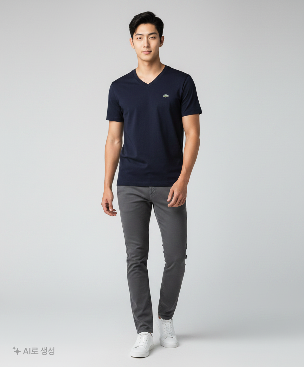 라코스테(LACOSTE) 남성 브이넥 반팔 티셔츠 TH872E-51G HDE 5