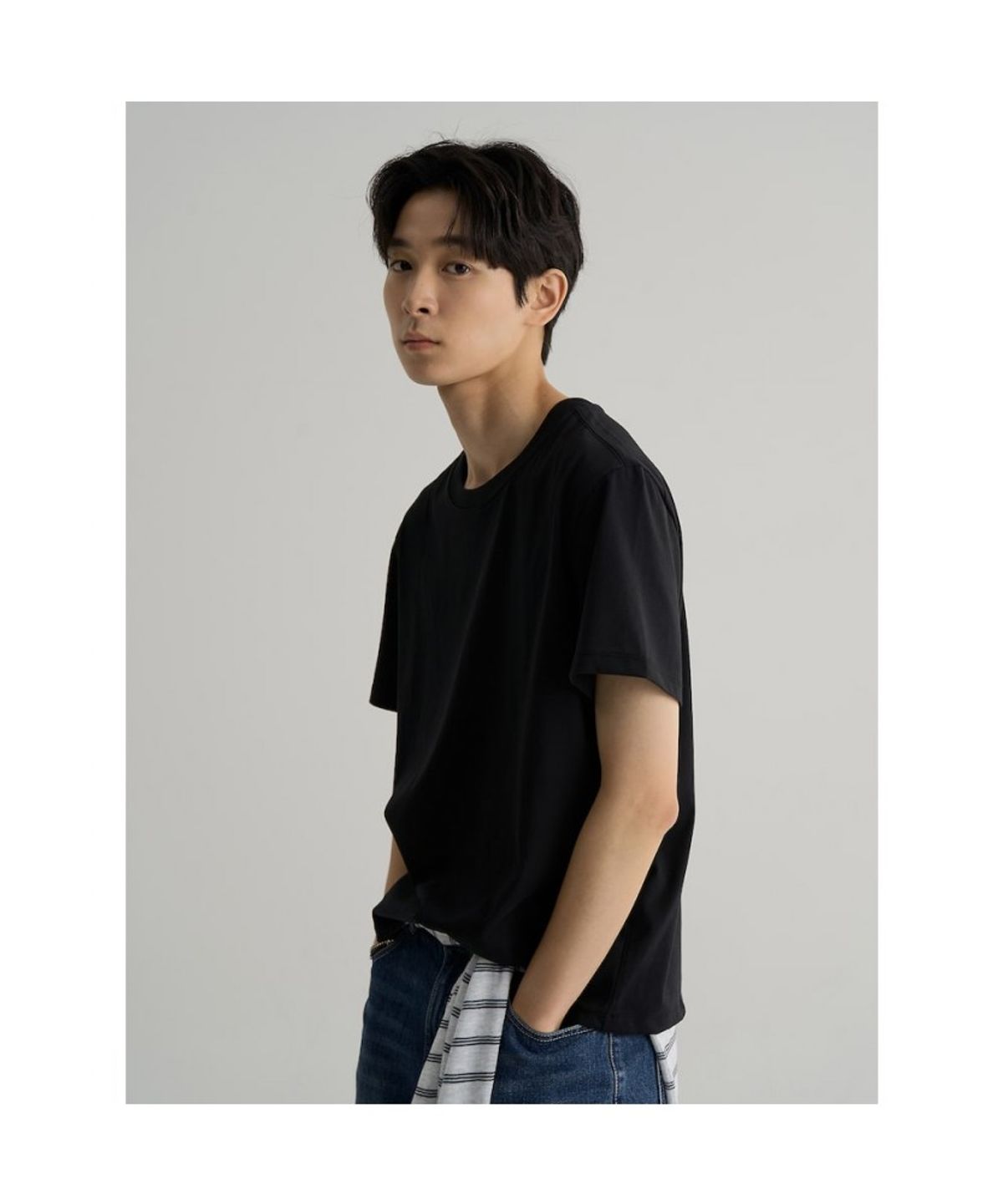 에잇세컨즈(8SECONDS) 쿨터치 티셔츠  블랙