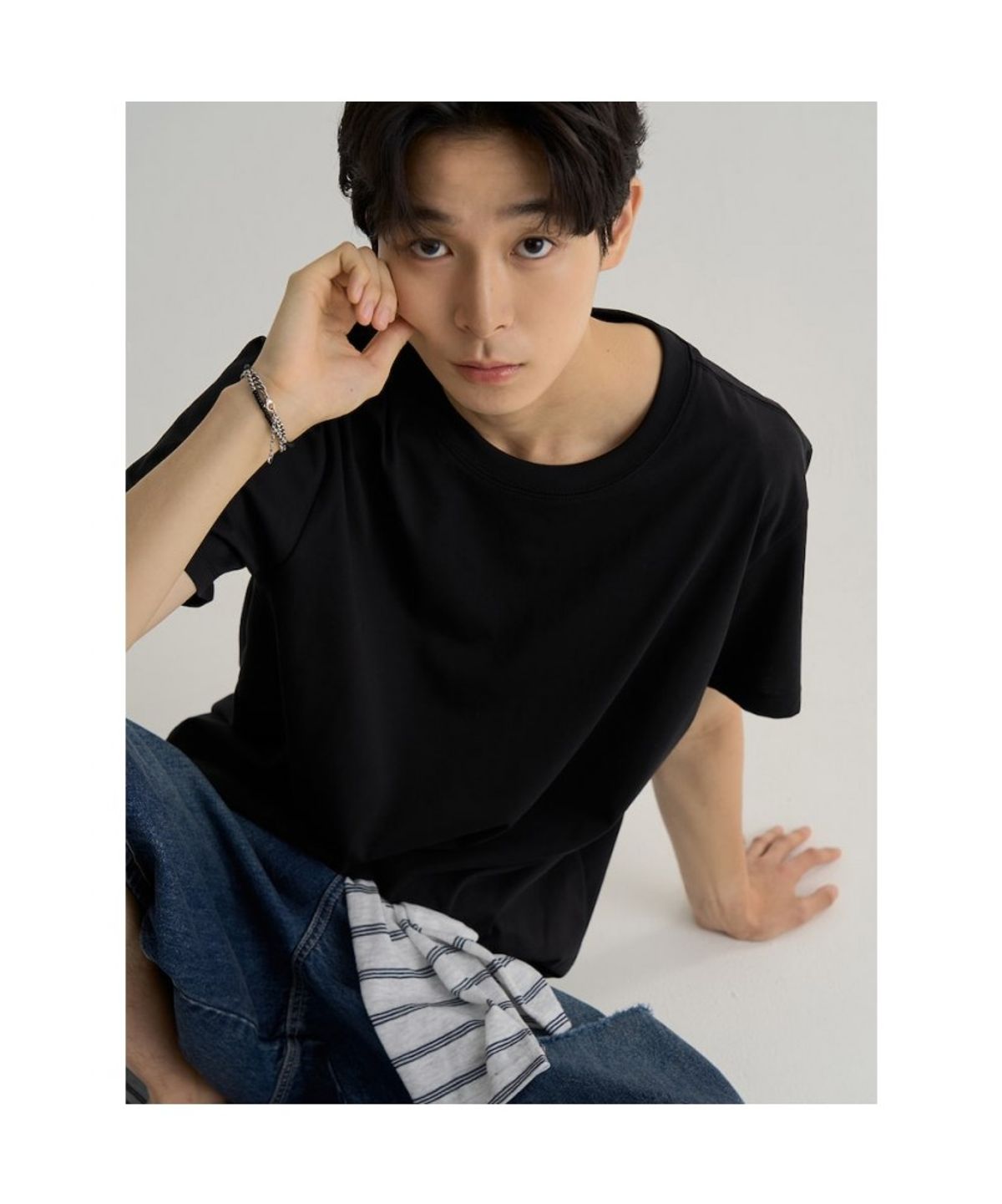 에잇세컨즈(8SECONDS) 쿨터치 티셔츠  블랙