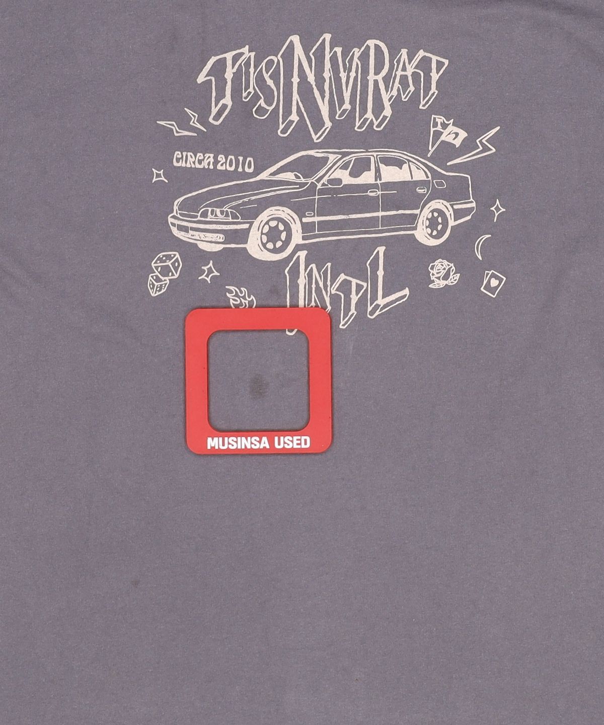 디스이즈네버댓(THISISNEVERTHAT) TISNVRAT Car L/S Tee Grey L