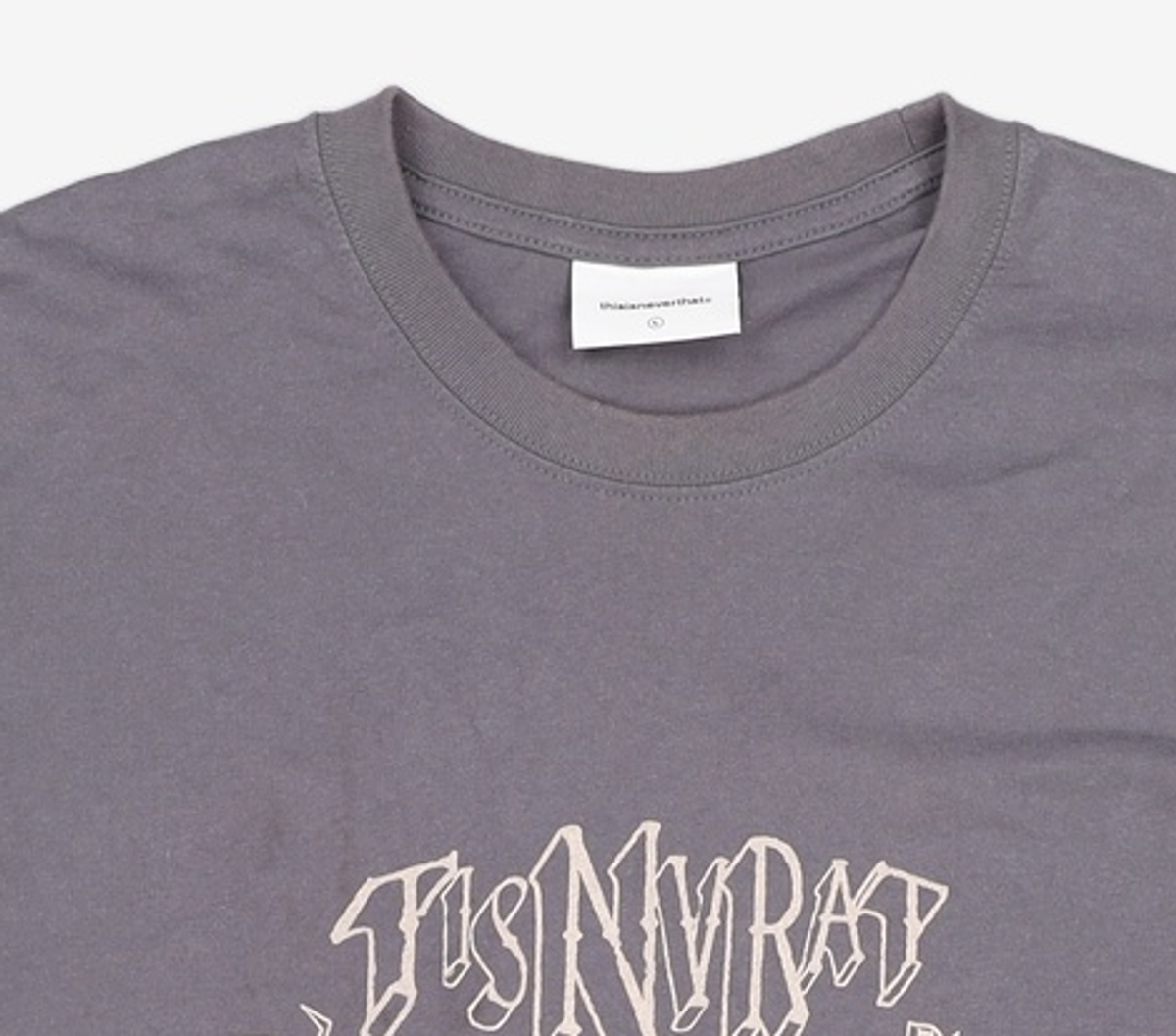 디스이즈네버댓(THISISNEVERTHAT) TISNVRAT Car L/S Tee Grey L