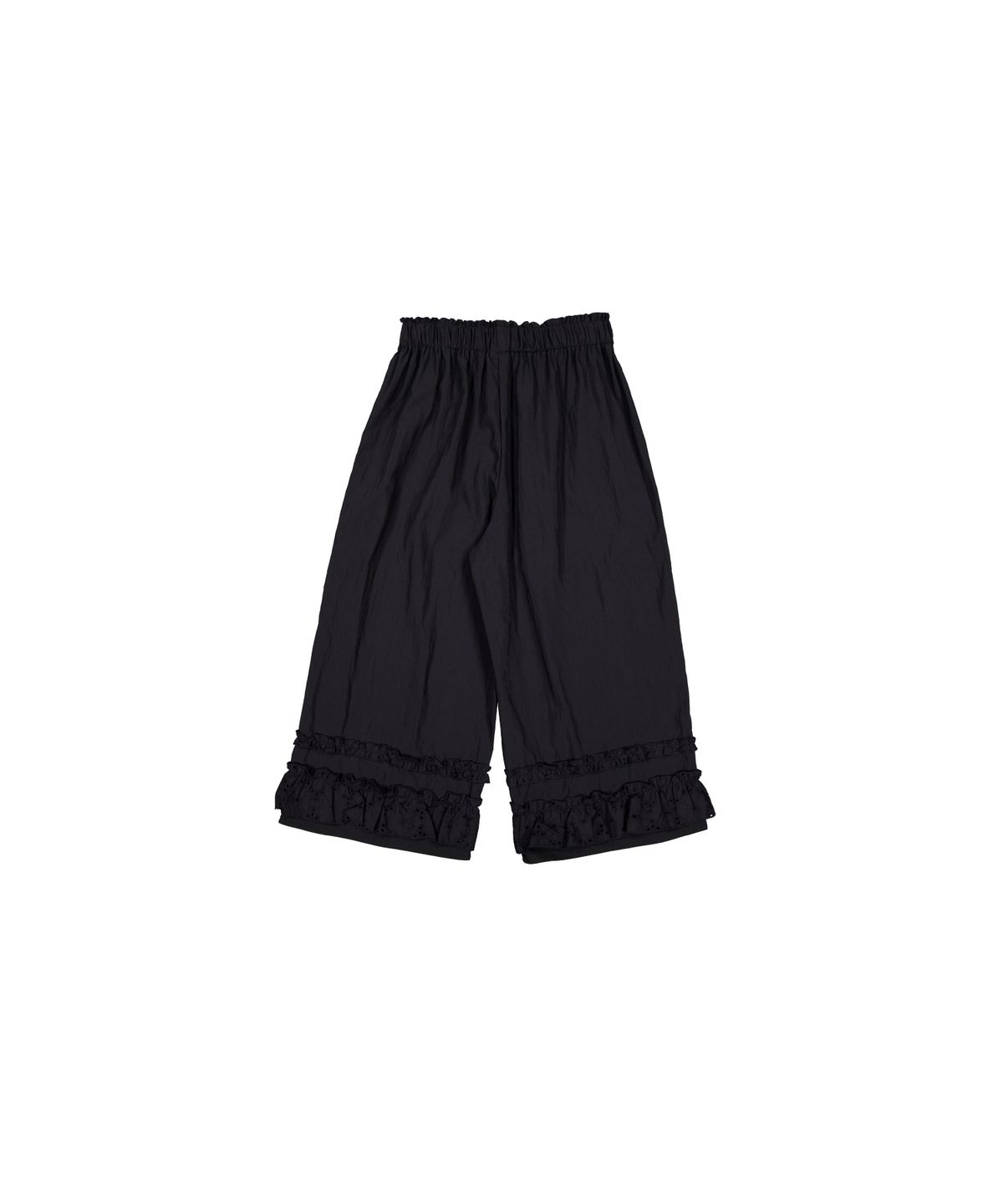 쿠키시(KOOKEESEE) 베리 펀칭 레이스 카프리 팬츠 (블랙)