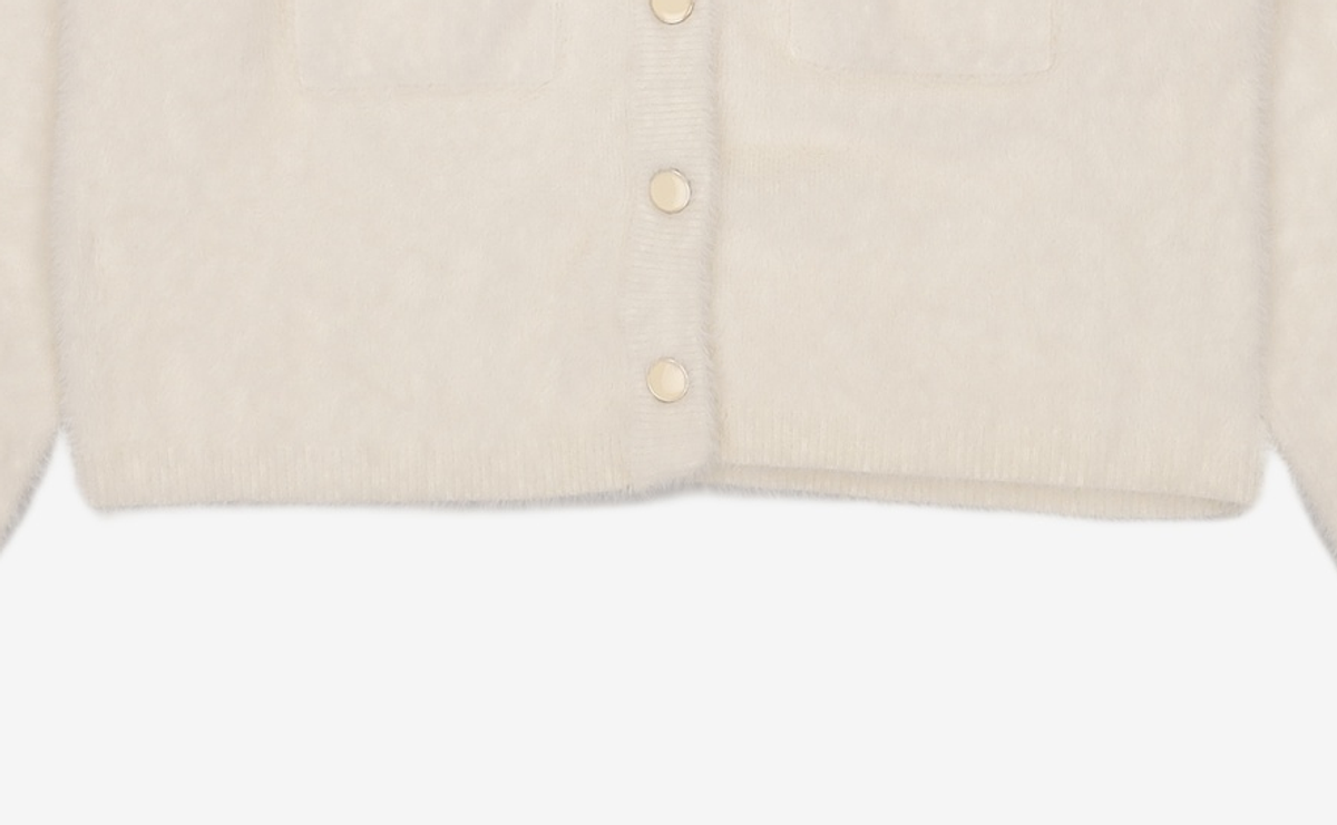 미쏘(MIXXO) 라운드 페어아일 크롭 가디건 MIWCKBV15T M
