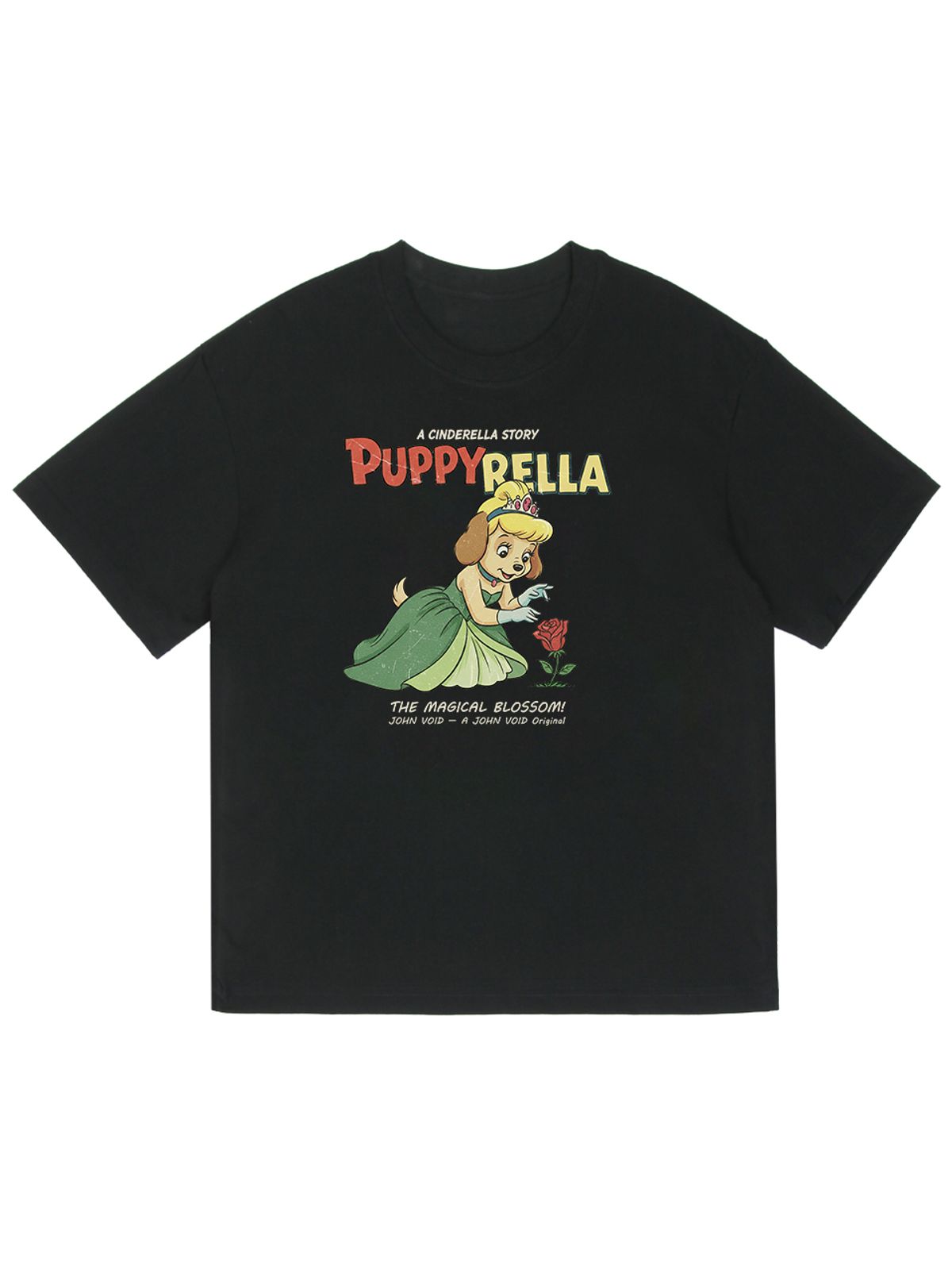 세이브어독(SAVE A DOG) PUPPYRELLA ROSE HALF-SLEEVE T-SHIRT (KIDS & UNISEX SIZE ~5XL)