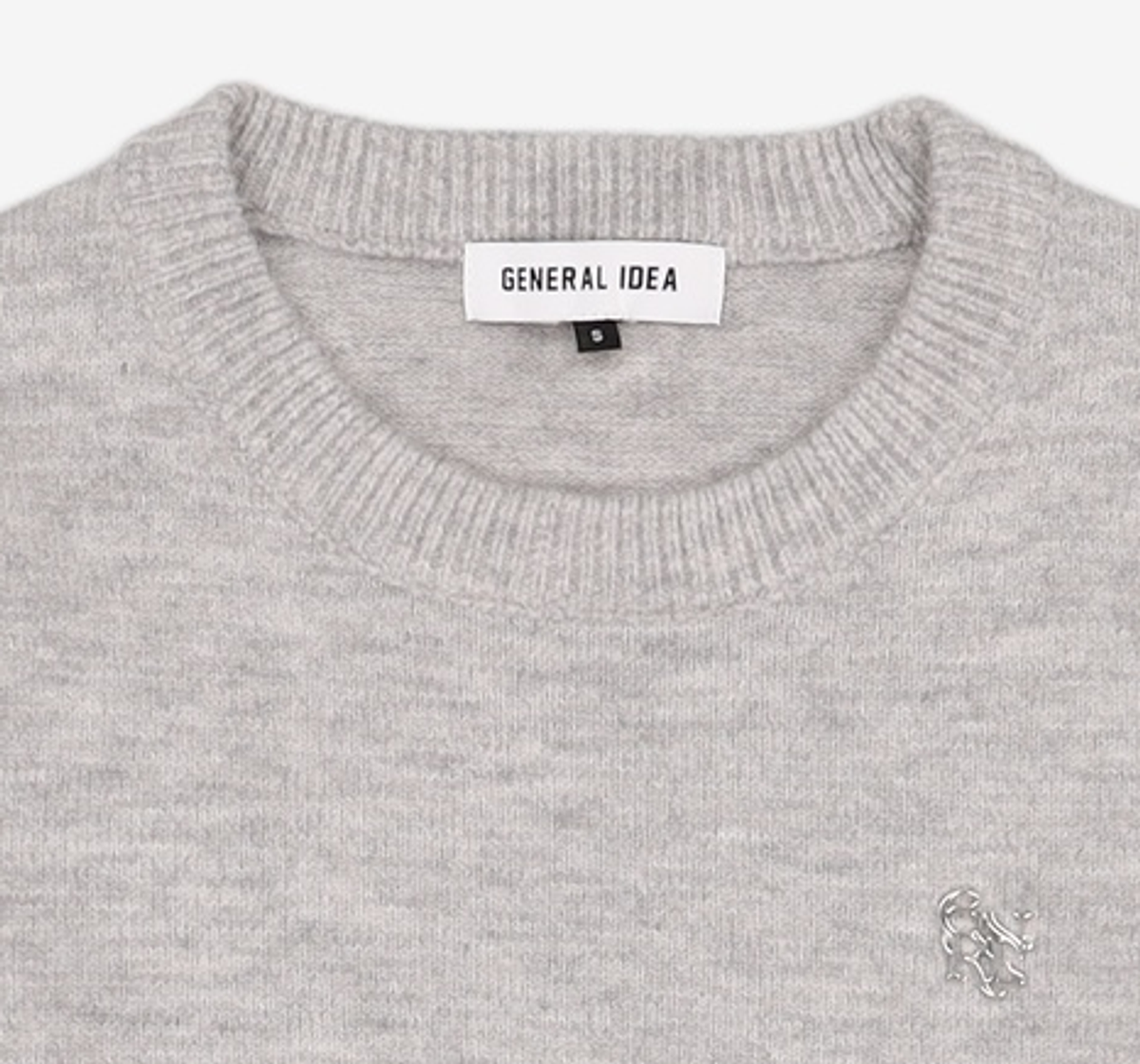 제너럴 아이디어(GENERAL IDEA) GNRL 울 베이직 풀오버 [LIGHT GREY] / WBC4L05532 S