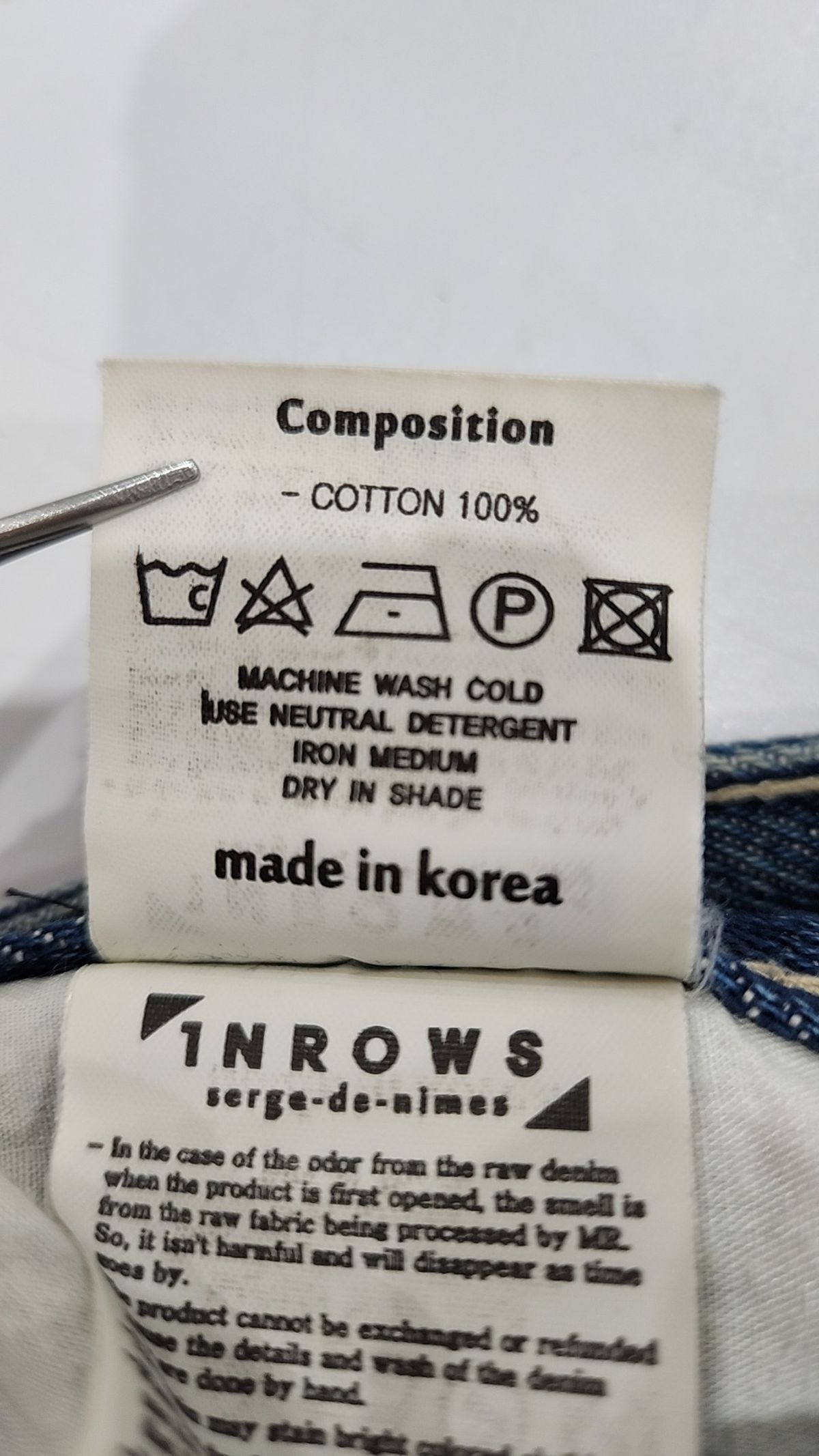 인로우스(INROWS) 청/데님 팬츠 28