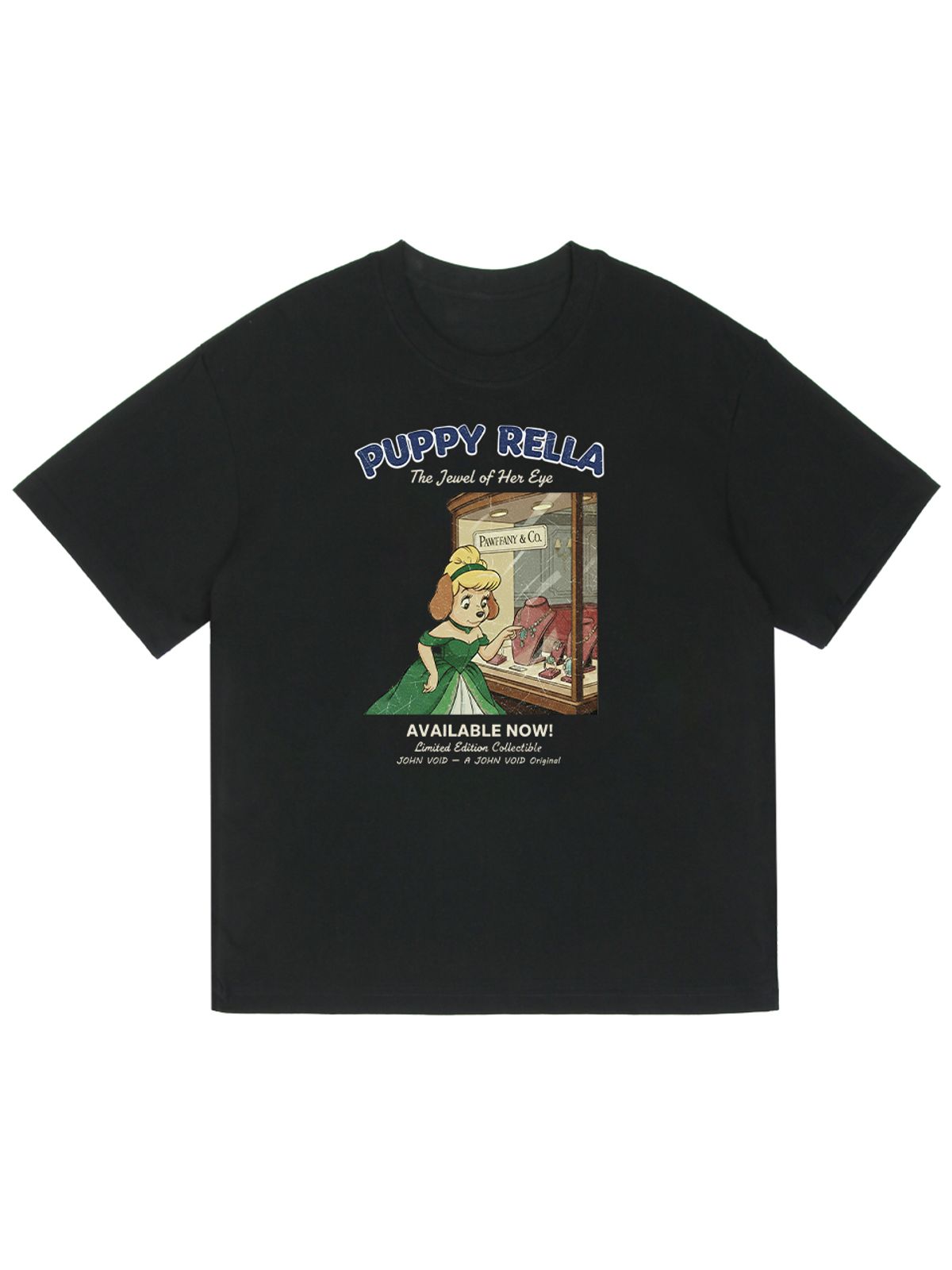 세이브어독(SAVE A DOG) PUPPYRELLA JEWEL HALF-SLEEVE T-SHIRT (KIDS & UNISEX SIZE ~5XL)