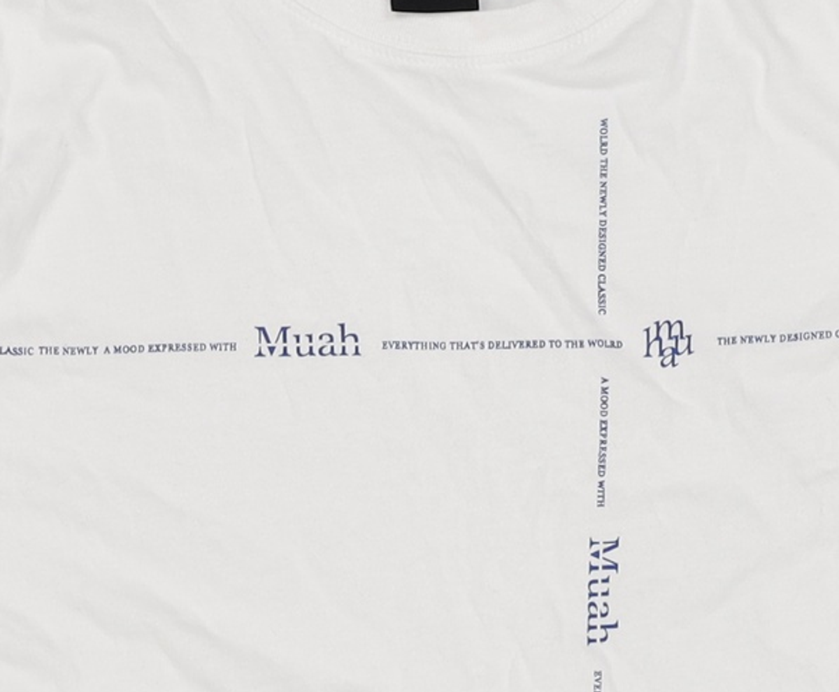 무아무아(MUAHMUAH) 반소매 티셔츠 FREE