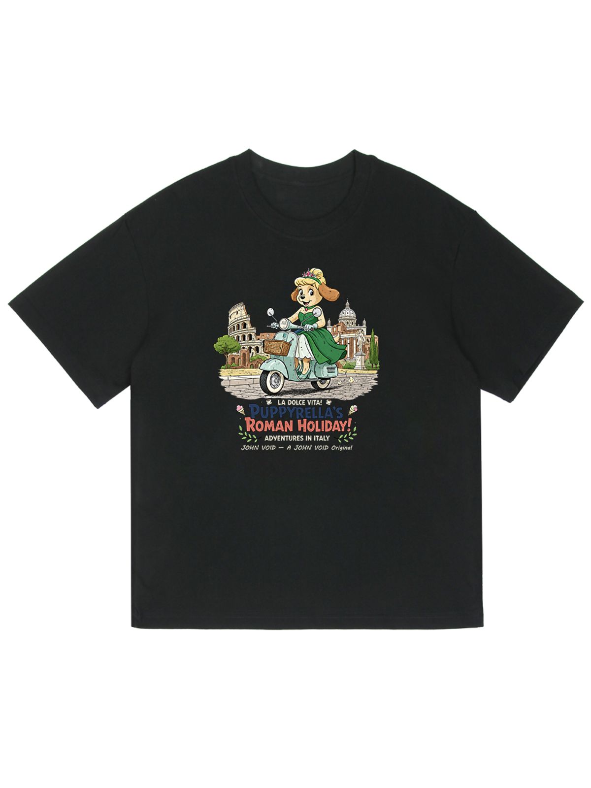 세이브어독(SAVE A DOG) PUPPYRELLA ROMAN HALF-SLEEVE T-SHIRT (KIDS & UNISEX SIZE ~5XL)
