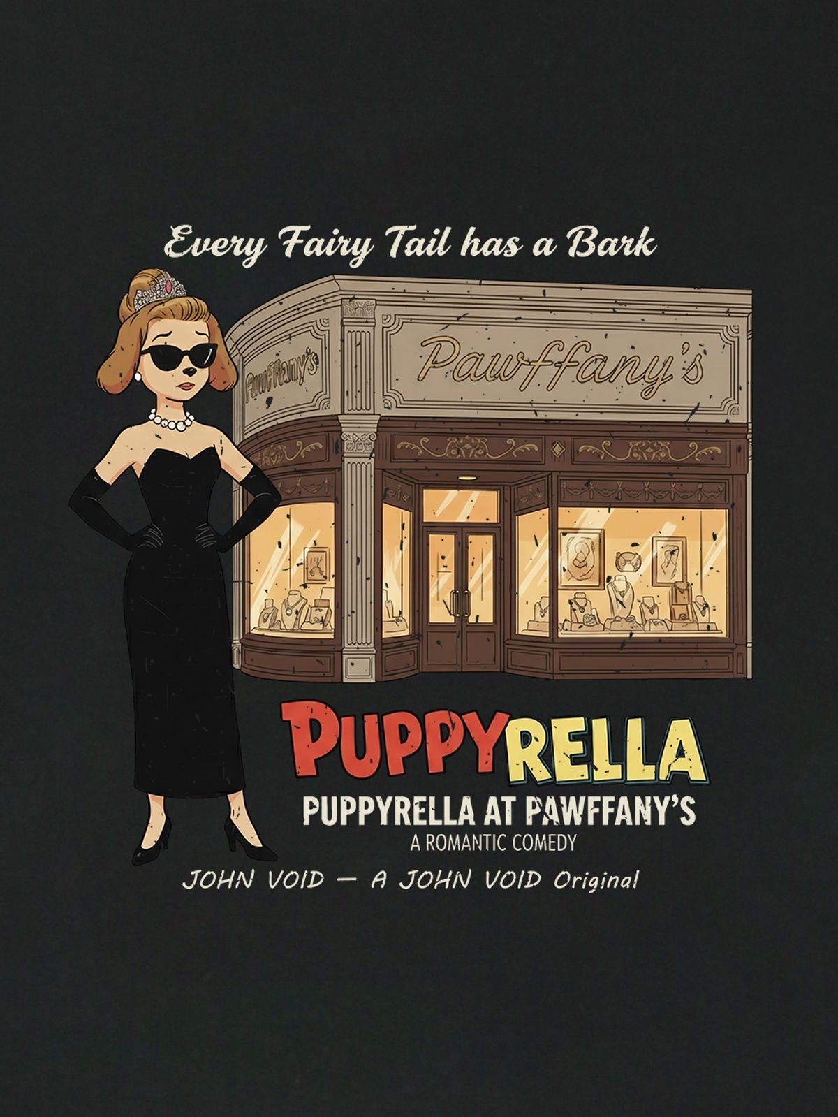 세이브어독(SAVE A DOG) PUPPYRELLA SHOP HALF-SLEEVE T-SHIRT (KIDS & UNISEX SIZE ~5XL)
