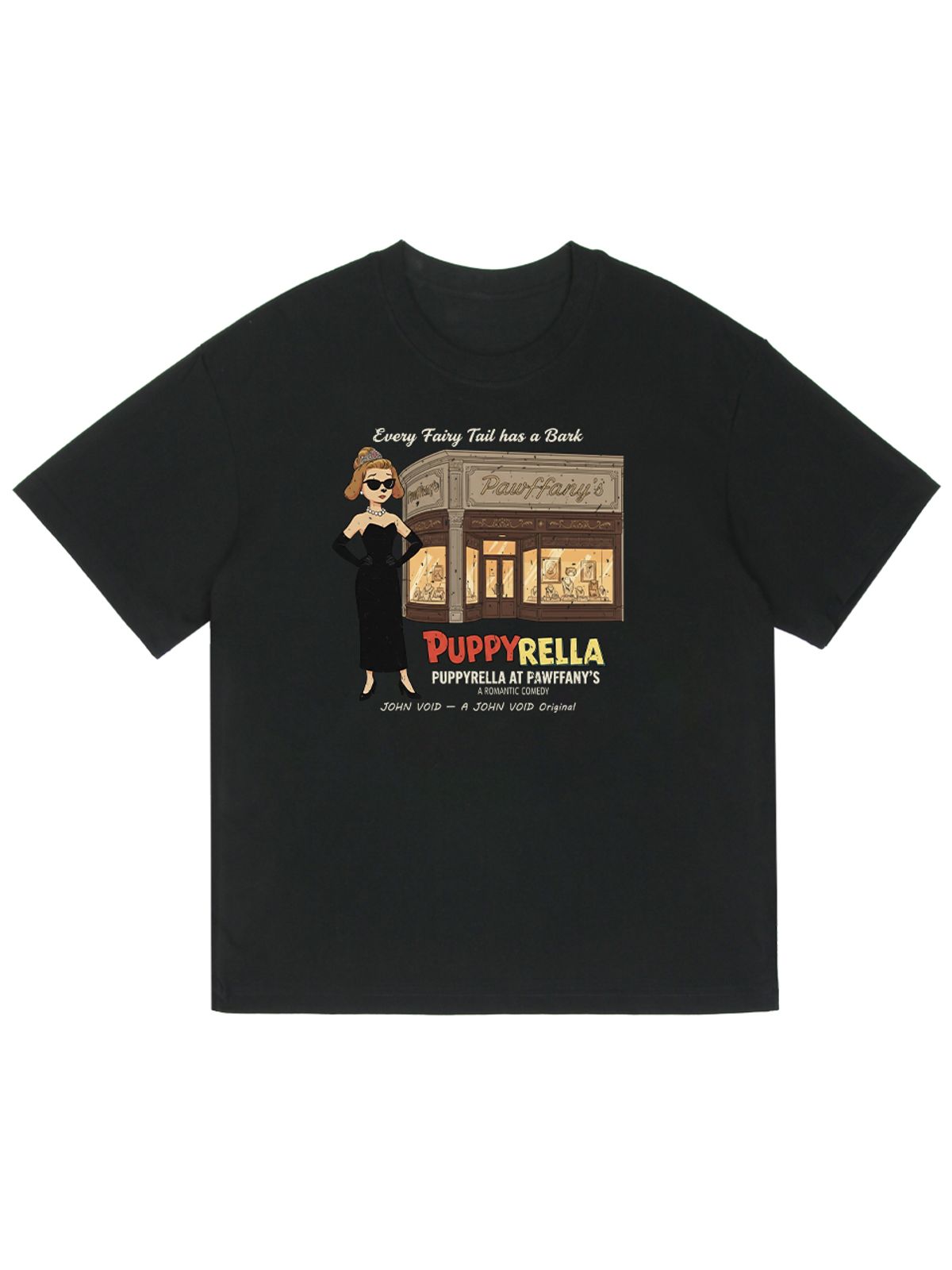 세이브어독(SAVE A DOG) PUPPYRELLA SHOP HALF-SLEEVE T-SHIRT (KIDS & UNISEX SIZE ~5XL)
