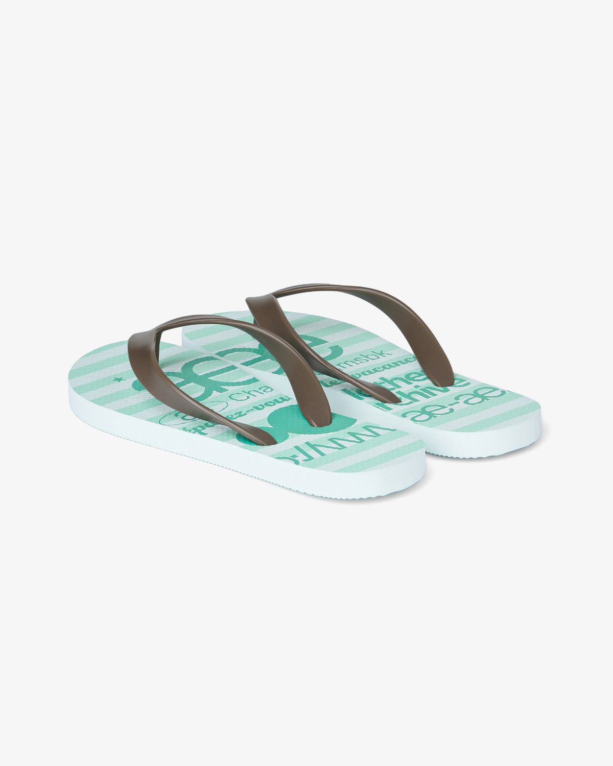 에이이에이이(AEAE) WEB LOGO STRIPE FLIP FLOP [MINT]