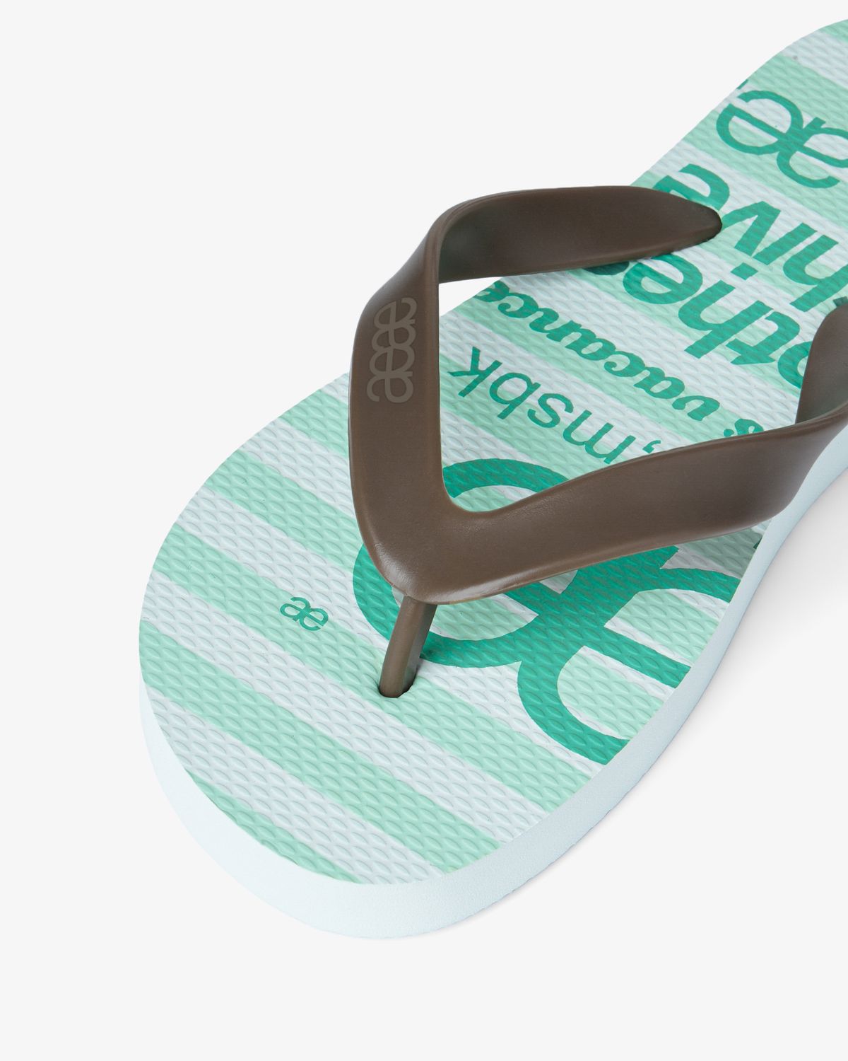 에이이에이이(AEAE) WEB LOGO STRIPE FLIP FLOP [MINT]