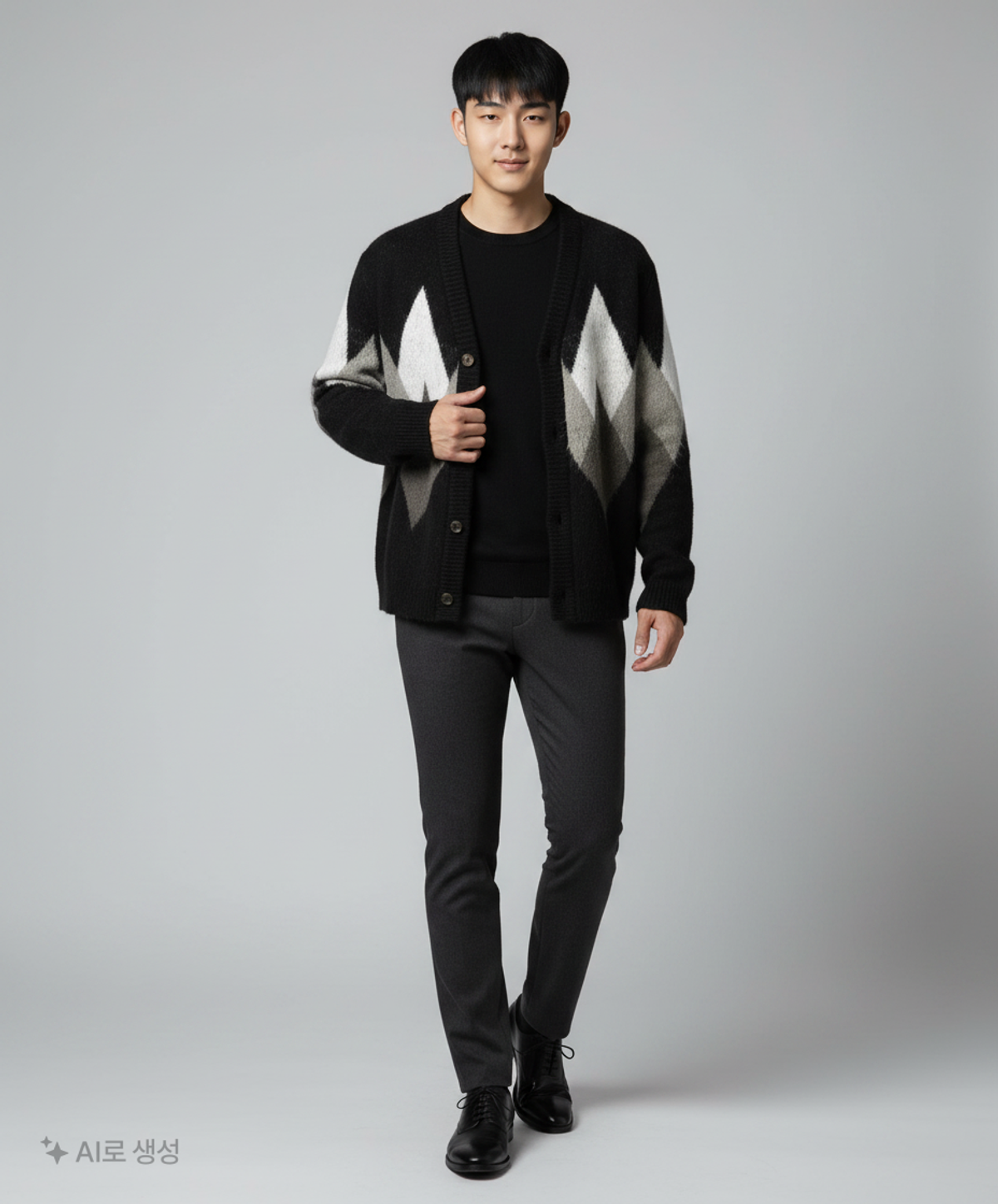 니티드(KNITTED) 카디건 L