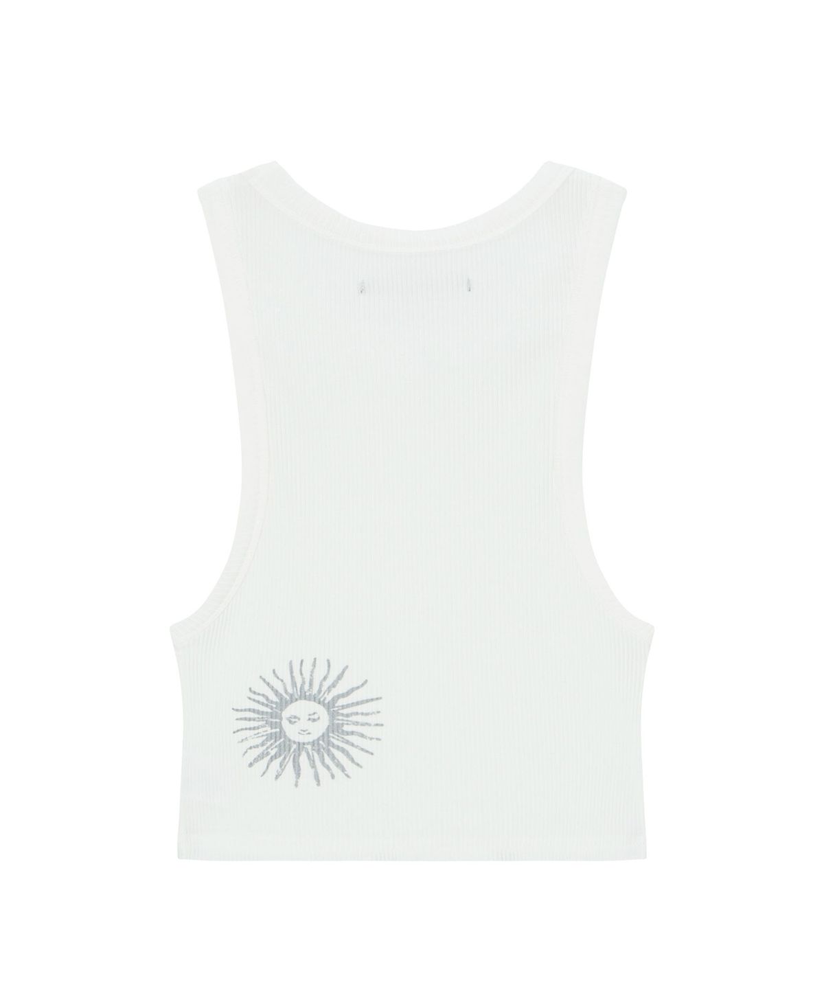 인세인개러지(INSANEGARAGE) INSANE WOMEN GRAPHIC CROP SLEEVELESS_OFF WHITE